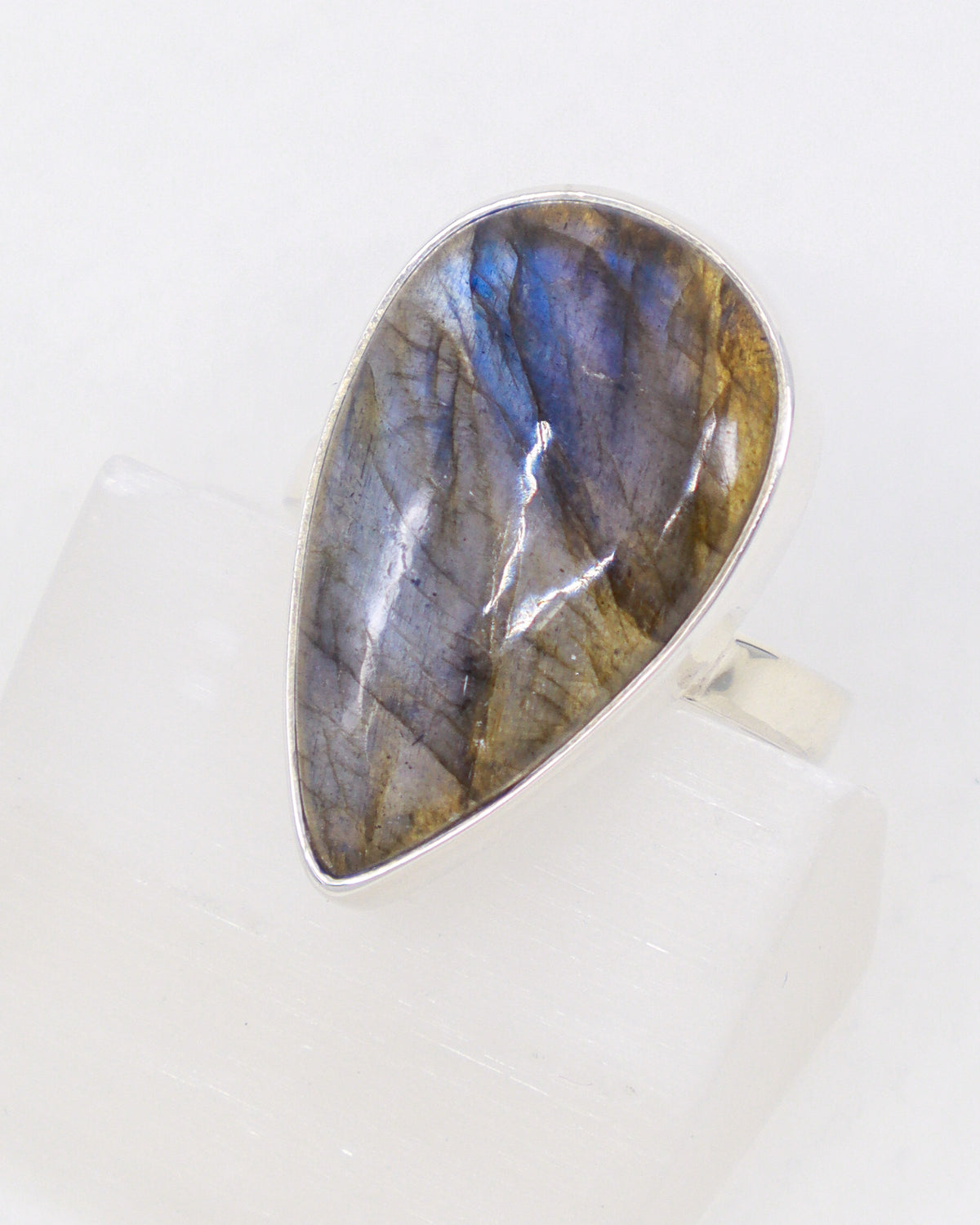 Labradorite Sterling Silver Ring Size 8 – The Celestial Veil | Intuition & Transformation