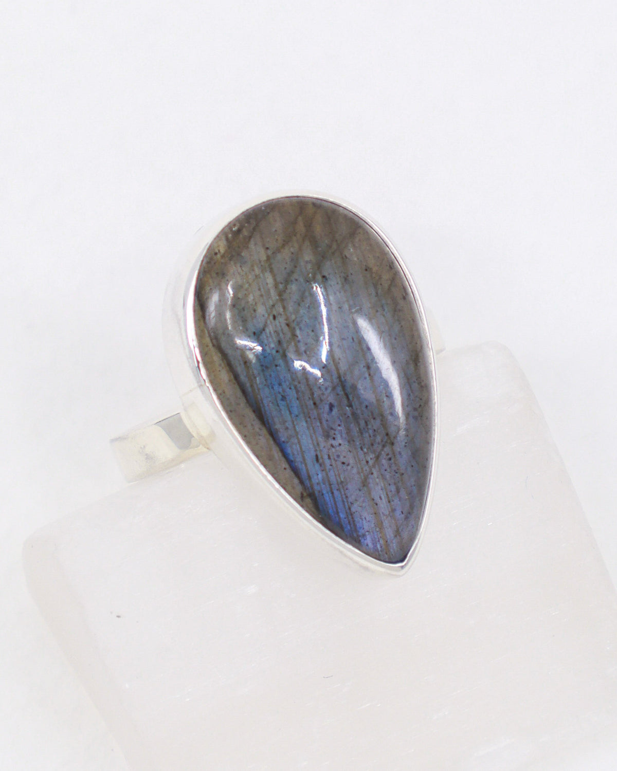 Labradorite Sterling Silver Ring Size 7 – The Moonlit Veil | Intuition & Spiritual Awakening