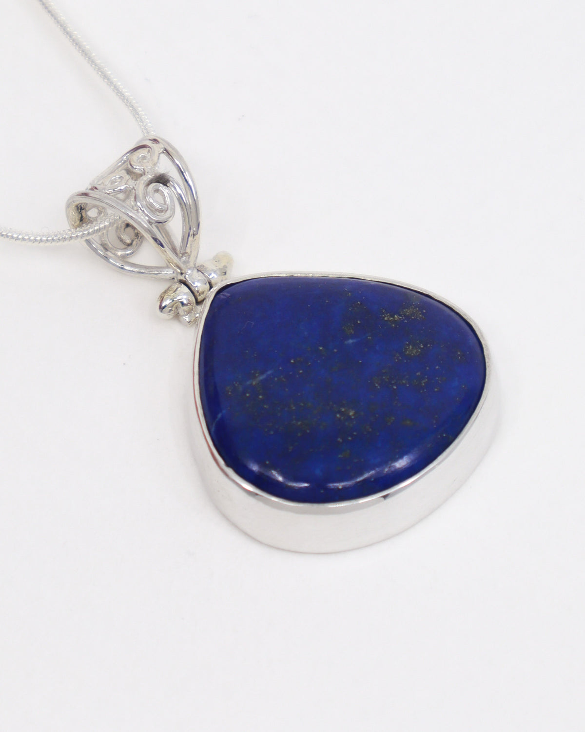Lapis Lazuli Sterling Silver Pendant – The Wisdom Keeper | Truth & Intuition