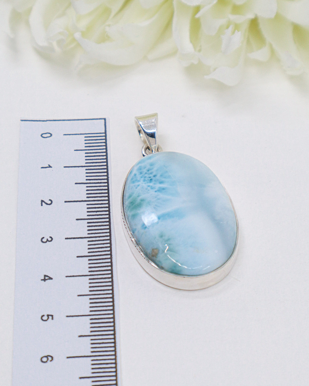 Larimar Silver Pendant | Ocean Calm & Divine Feminine Energy