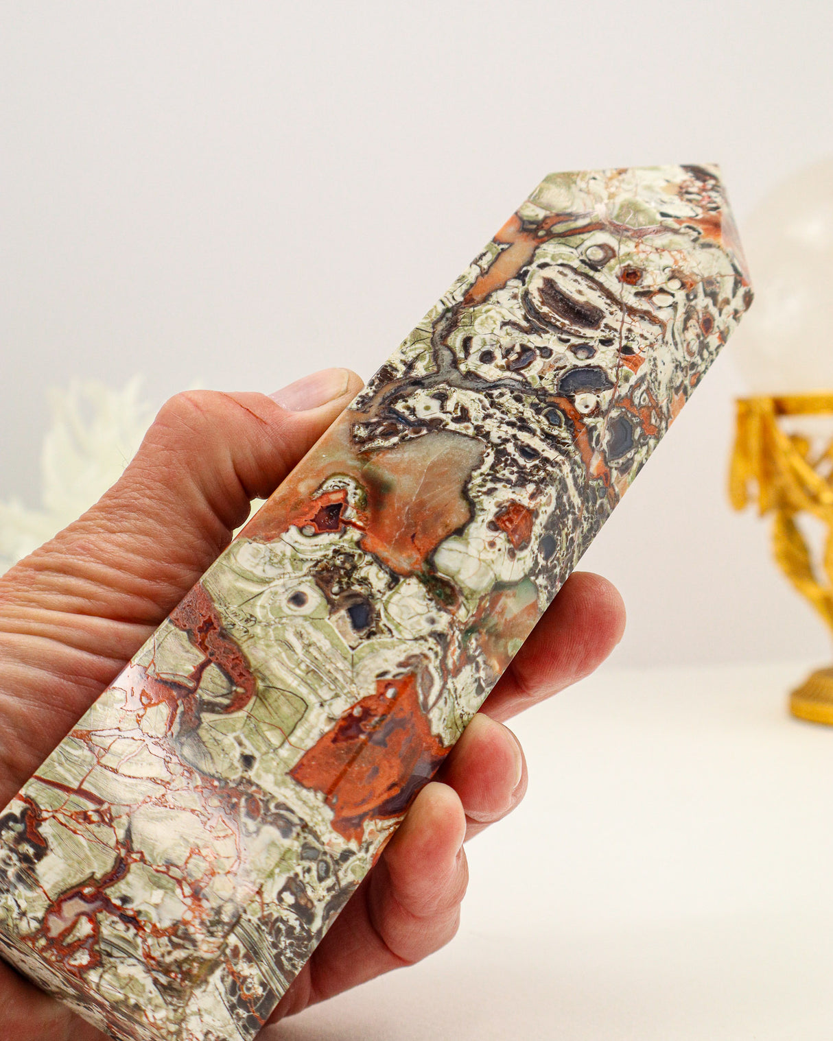 Money Agate Tower Australia | 721g | Abundance & Grounding