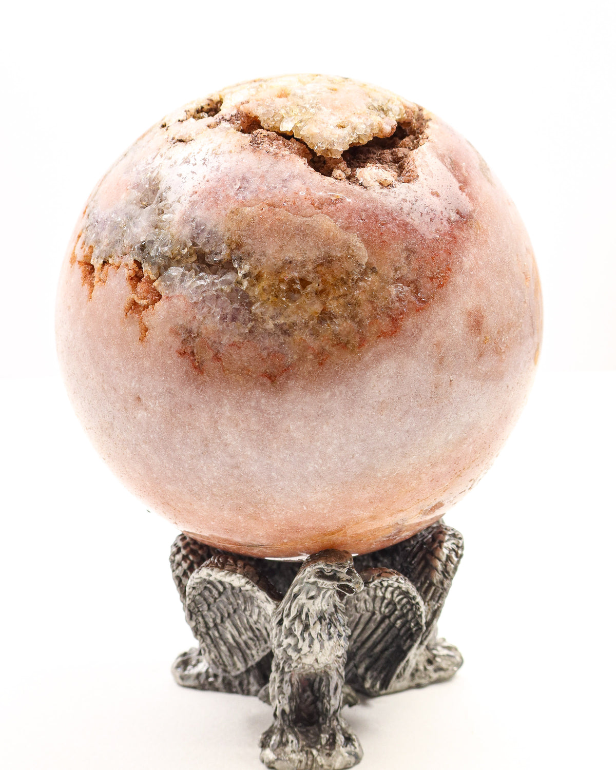 Pink Amethyst Sphere 2.421kg – The Heart Sanctuary | Love, Peace & Emotional Healing