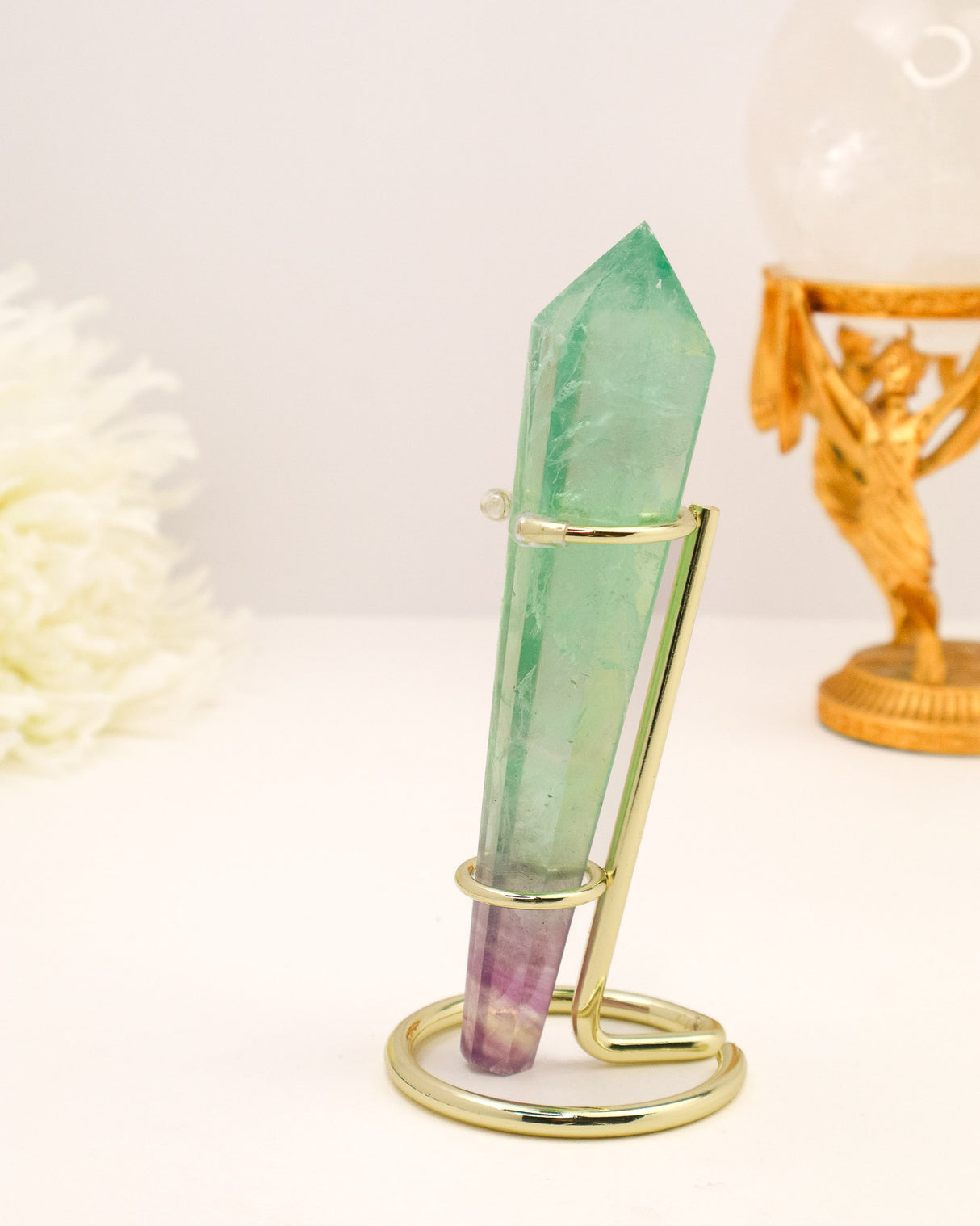 Rainbow Fluorite Wand | 148g | Clarity & Emotional Balance