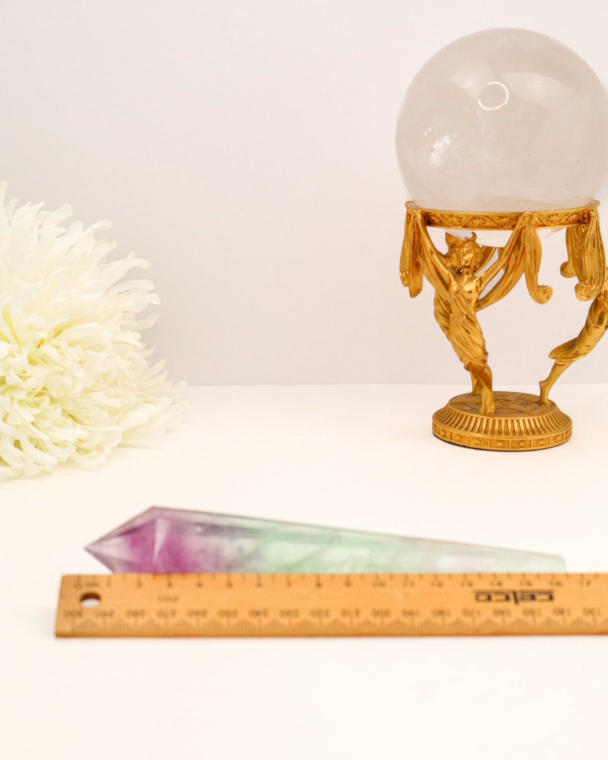 Rainbow Fluorite Wand | 210g | Clarity & Protection