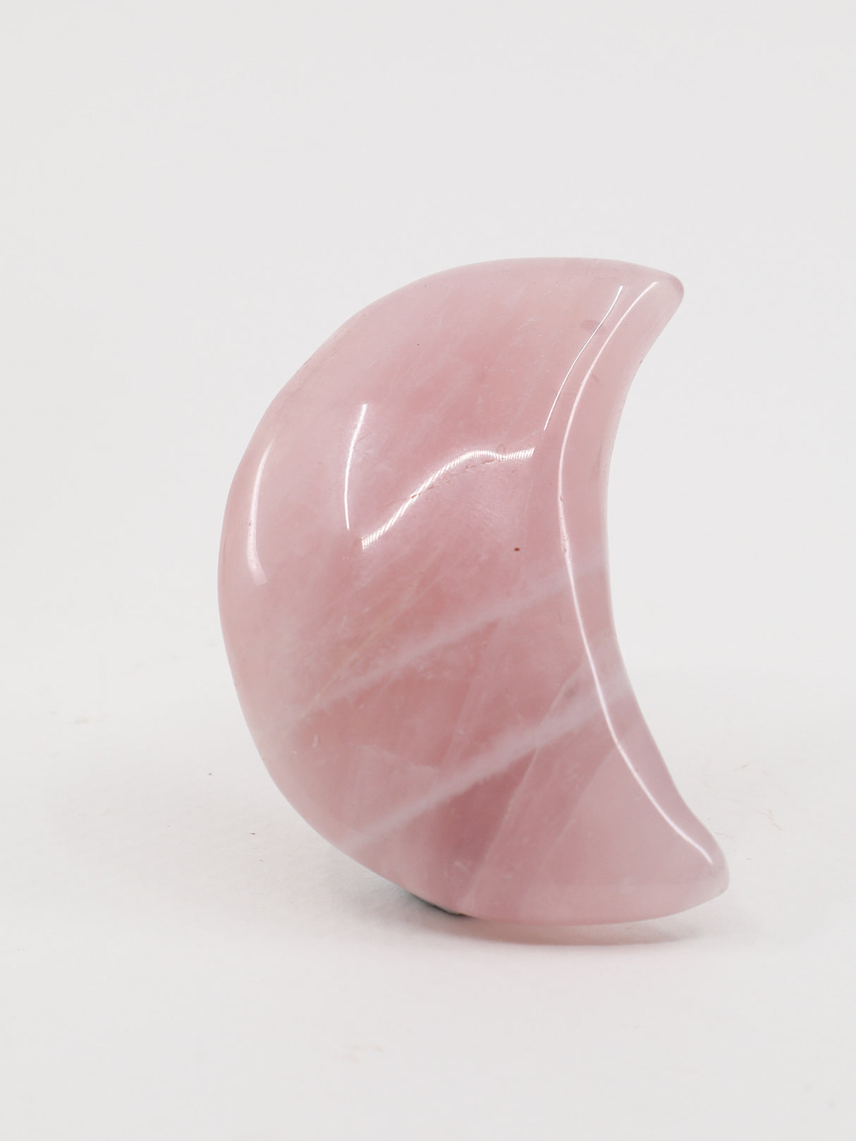 Rose Quartz Crescent Moon – Crystal of Love & Gentle Healing