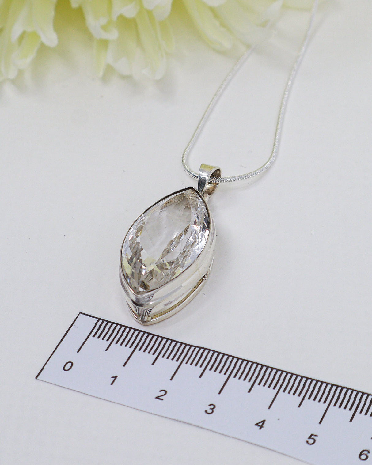Clear Quartz “Divine Light” Sterling Silver Pendant