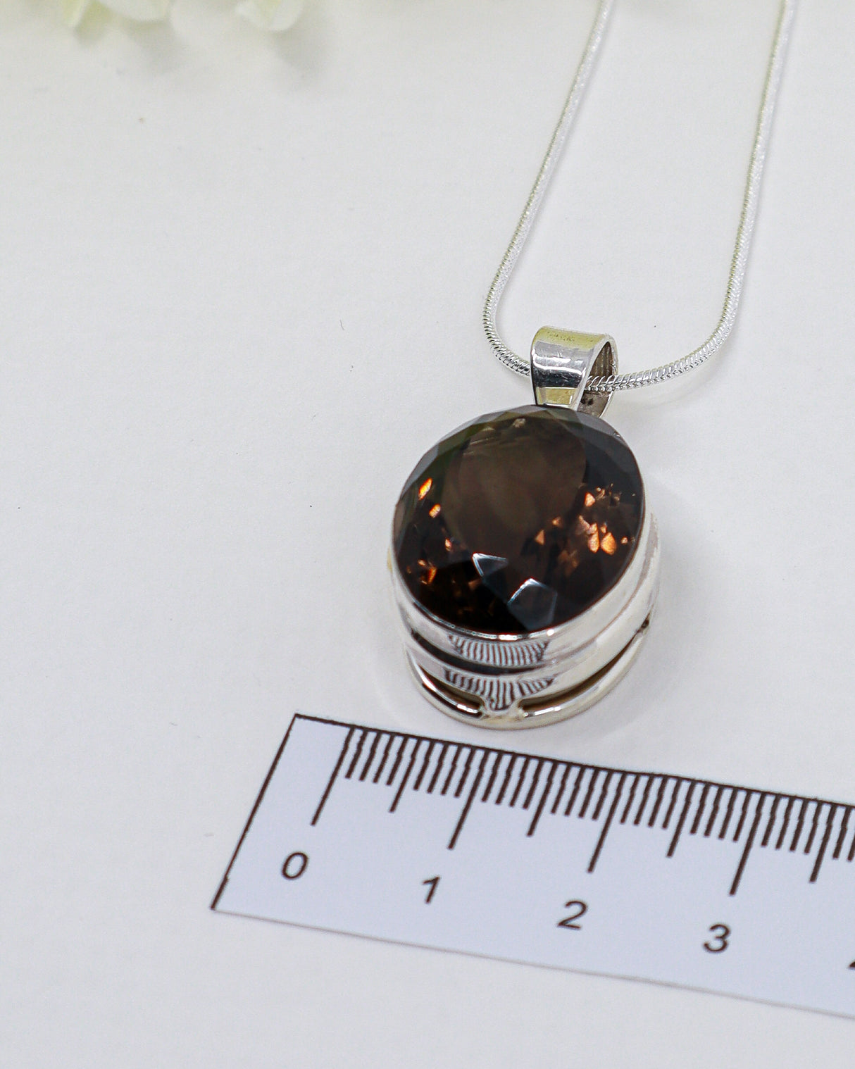 Smoky Quartz “Grounded Strength” Sterling Silver Pendant