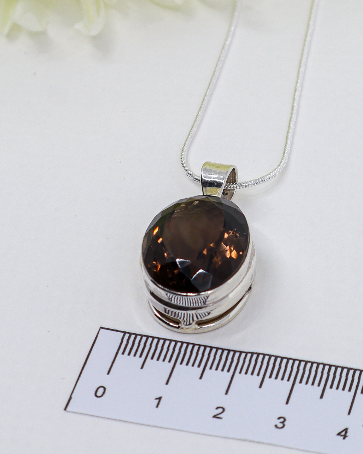Smoky Quartz “Grounded Strength” Sterling Silver Pendant