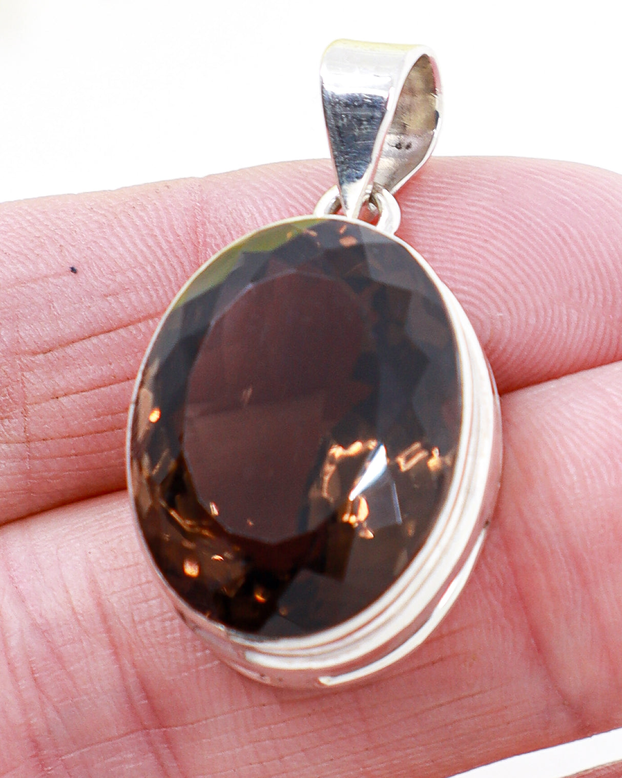 Smoky Quartz “Grounded Strength” Sterling Silver Pendant