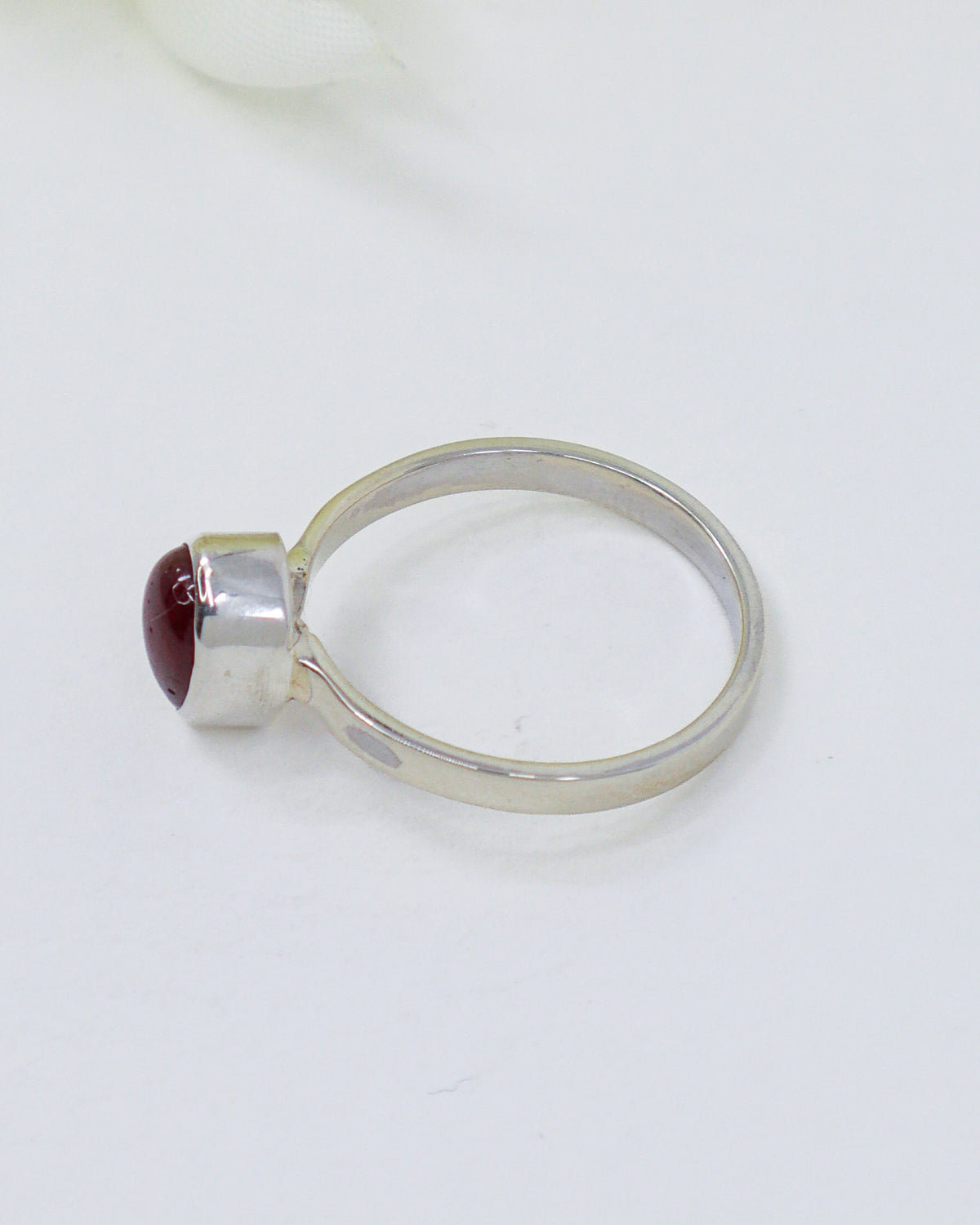 Ruby Sterling Silver Ring – Sacred Flame | Size 7