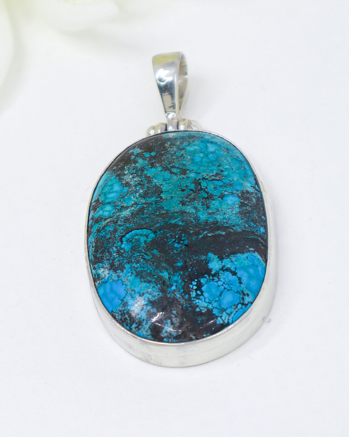 Turquoise Sterling Silver Pendant | Ancient Wisdom | Protection & Truth
