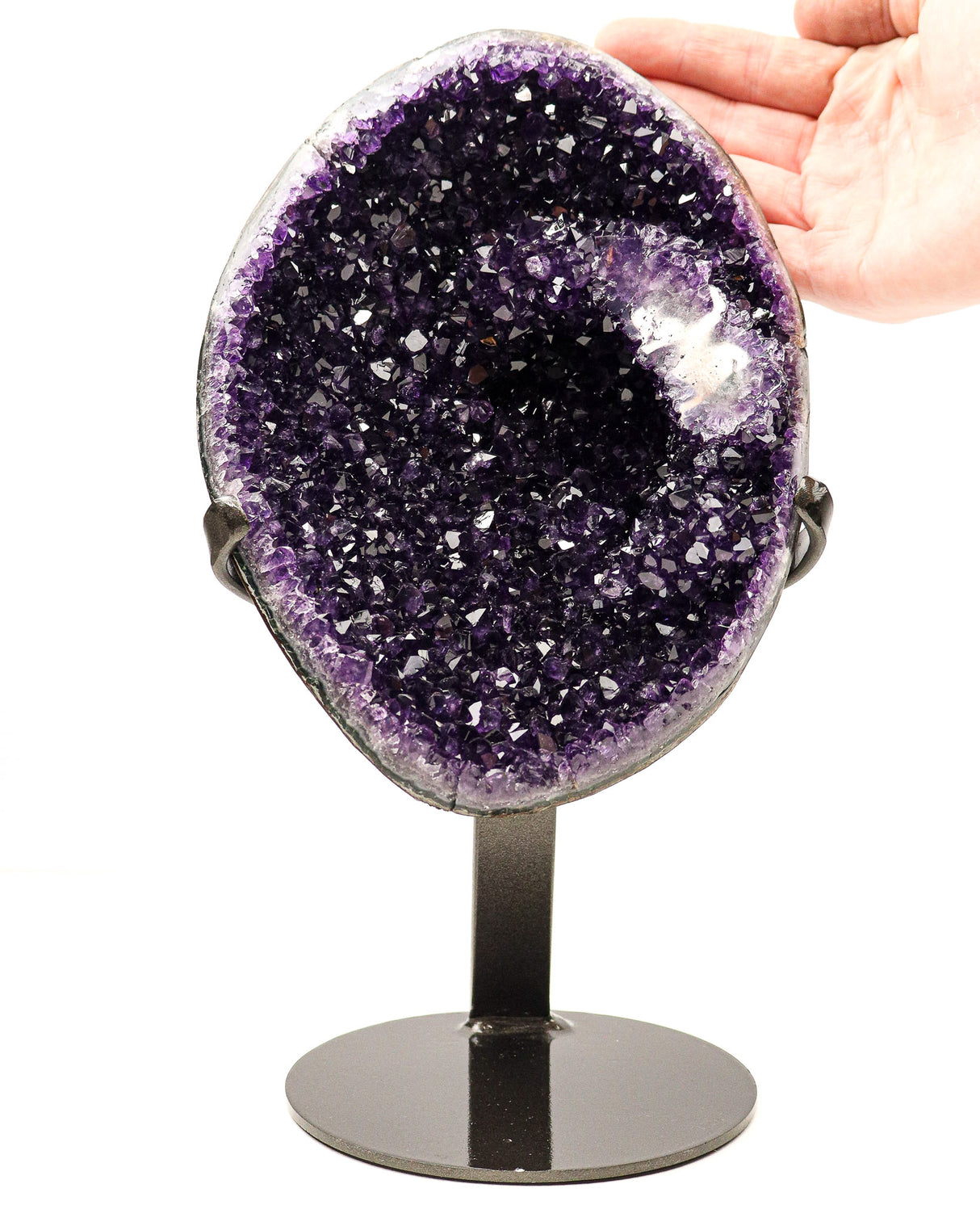 Uruguayan Amethyst Druzy on Stand | 3.1kg | Deep Protection & Ancient Wisdom
