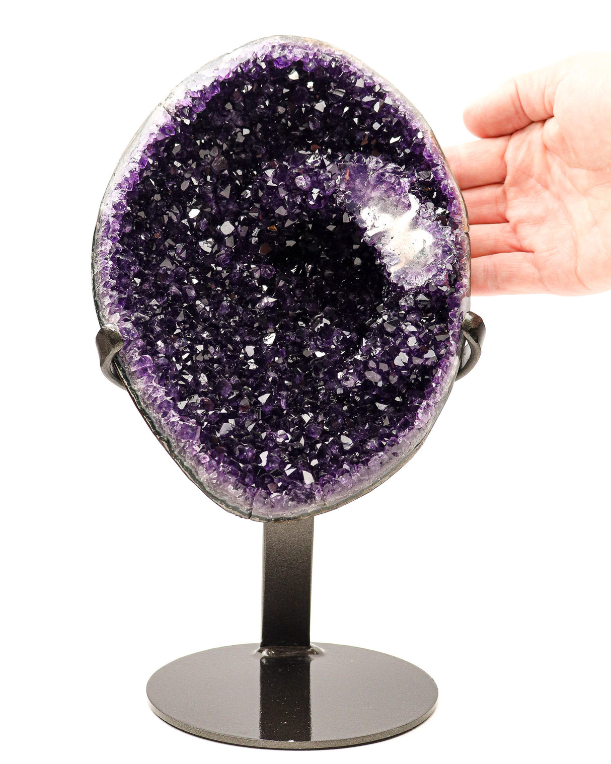 Uruguayan Amethyst Druzy on Stand | 3.1kg | Deep Protection & Ancient Wisdom