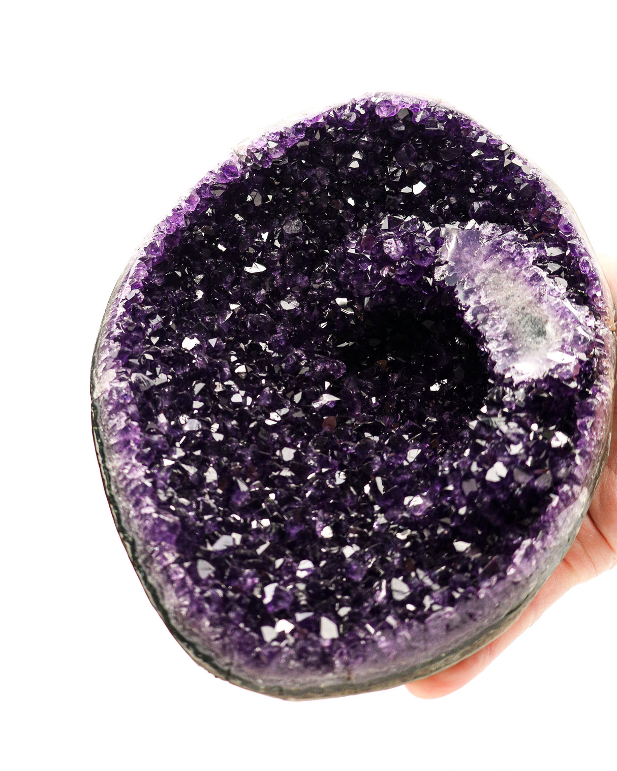 Uruguayan Amethyst Druzy on Stand | 3.1kg | Deep Protection & Ancient Wisdom