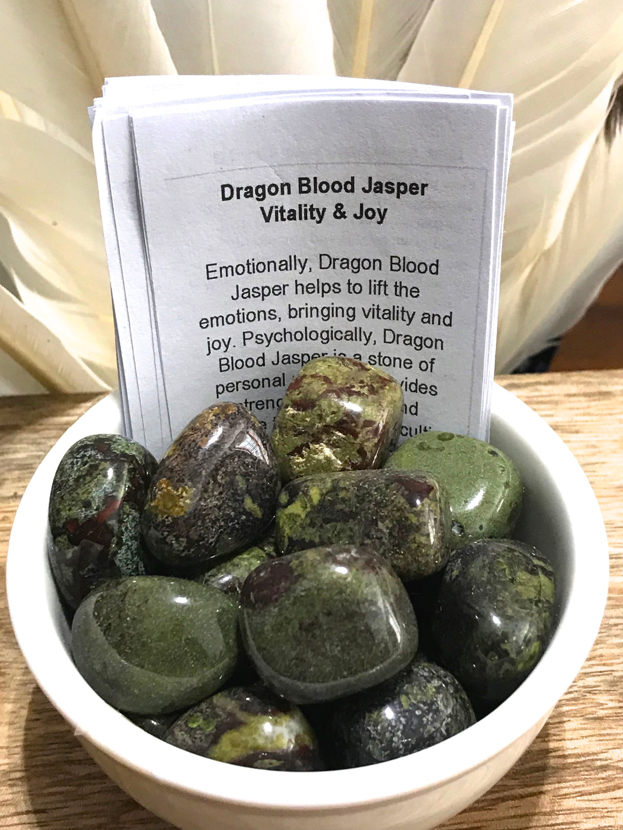 Dragon’s Blood Jasper Tumbled Stone – Stone of Courage, Vitality & Transformation