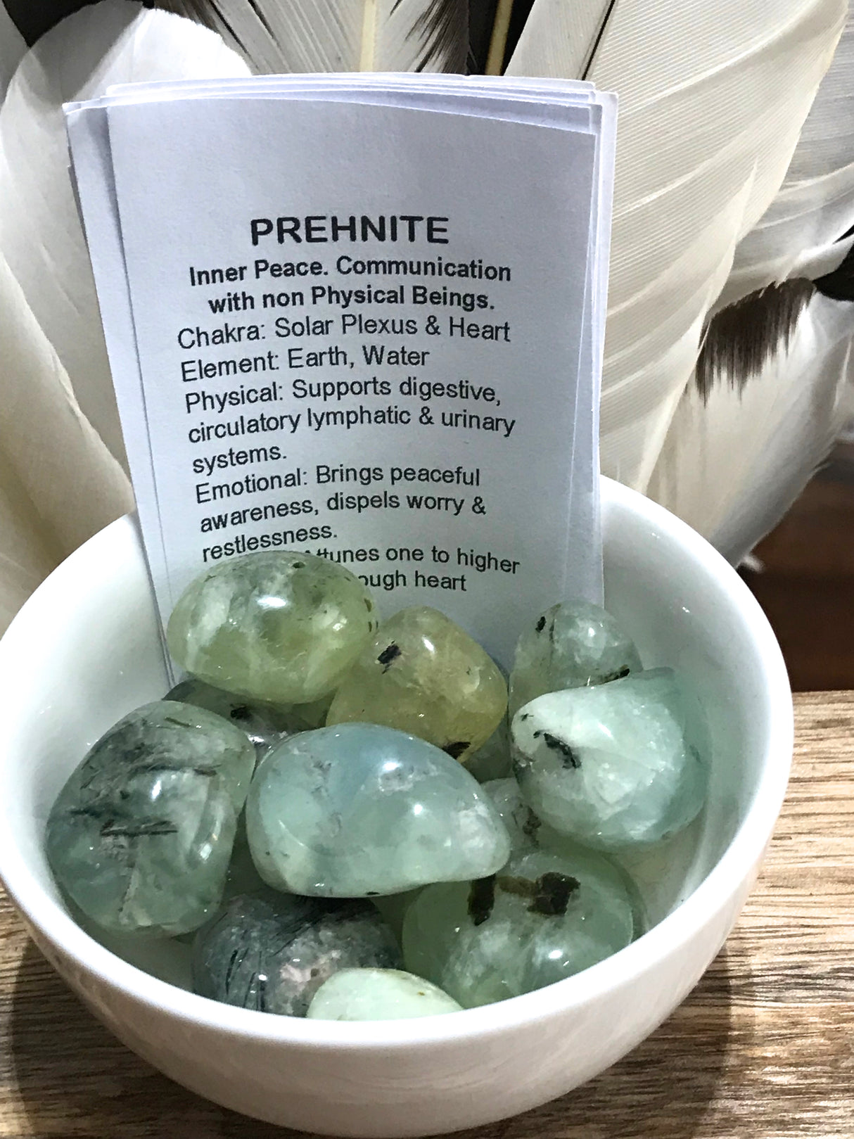 Prehnite Tumbled Stone – Stone of Healing, Peace & Divine Connection