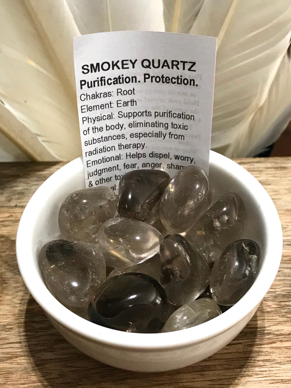 Smoky Quartz Tumbled Stone – Stone of Grounding, Protection & Transformation