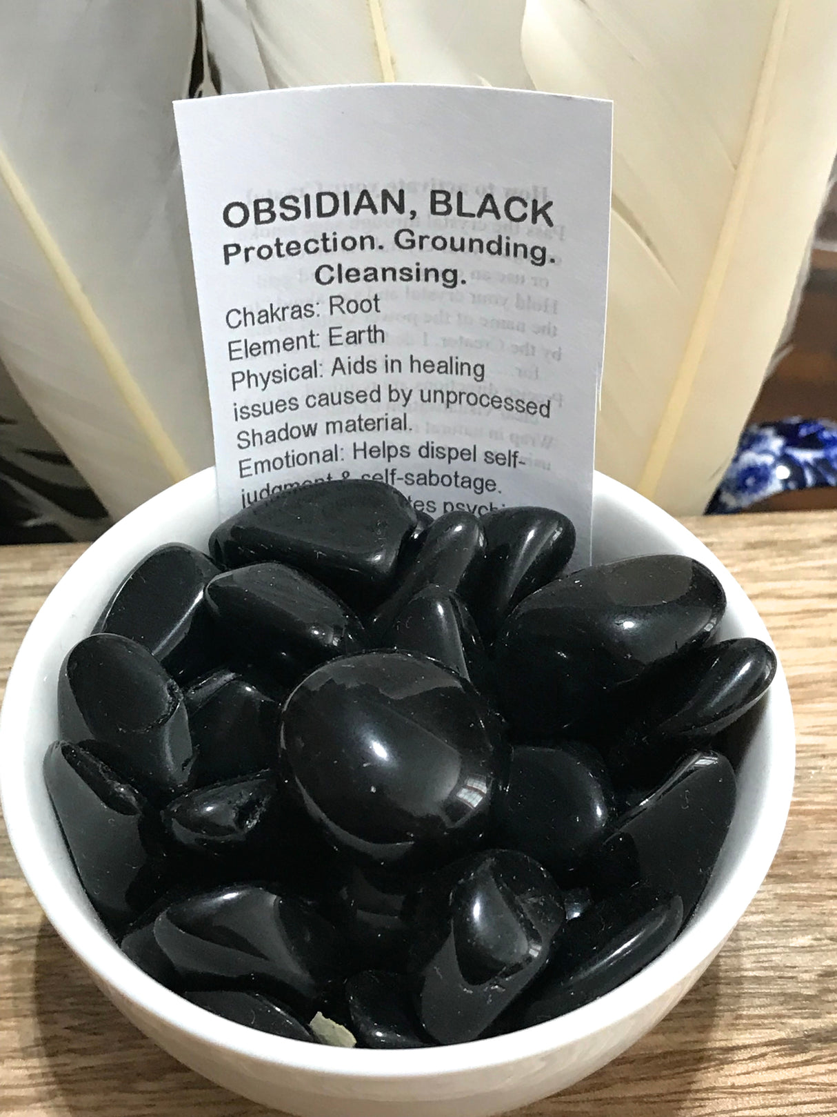 Black Obsidian Tumbled Stone – Stone of Protection, Truth & Deep Transformation