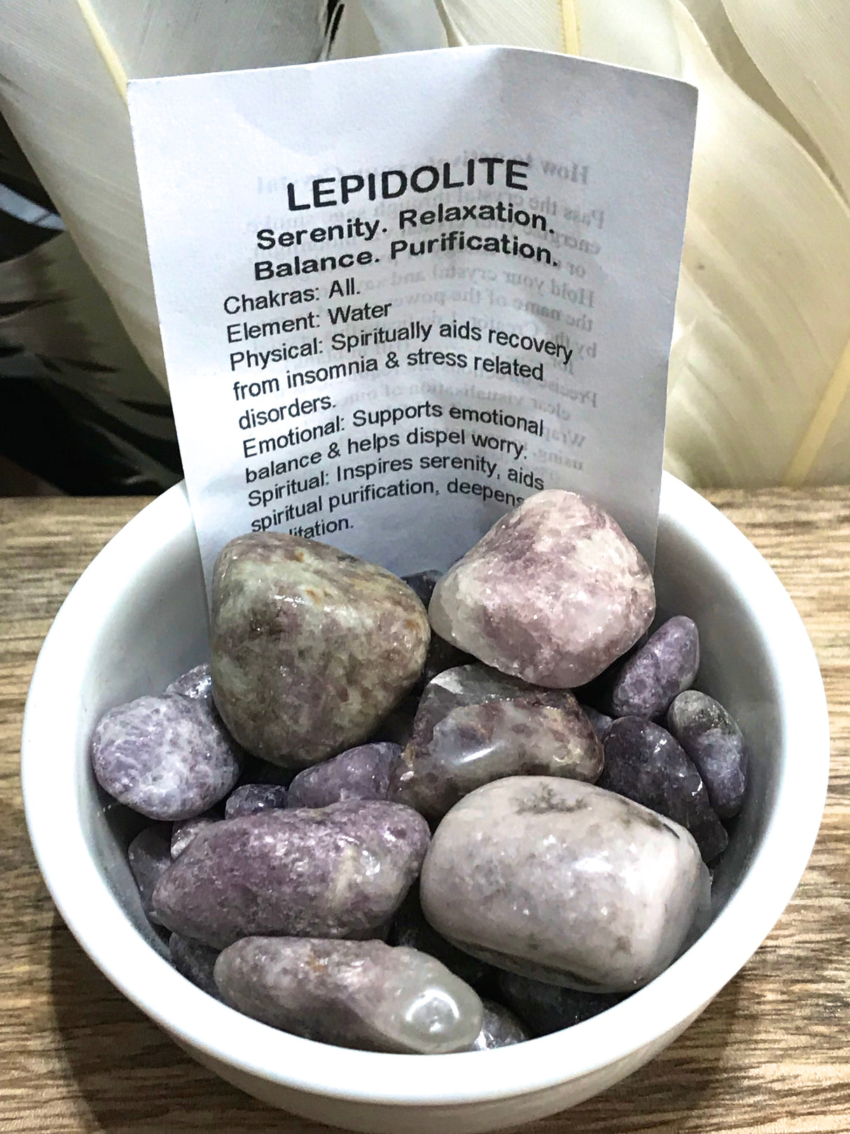 Lepidolite Tumbled Stone – Stone of Calm, Balance & Emotional Healing