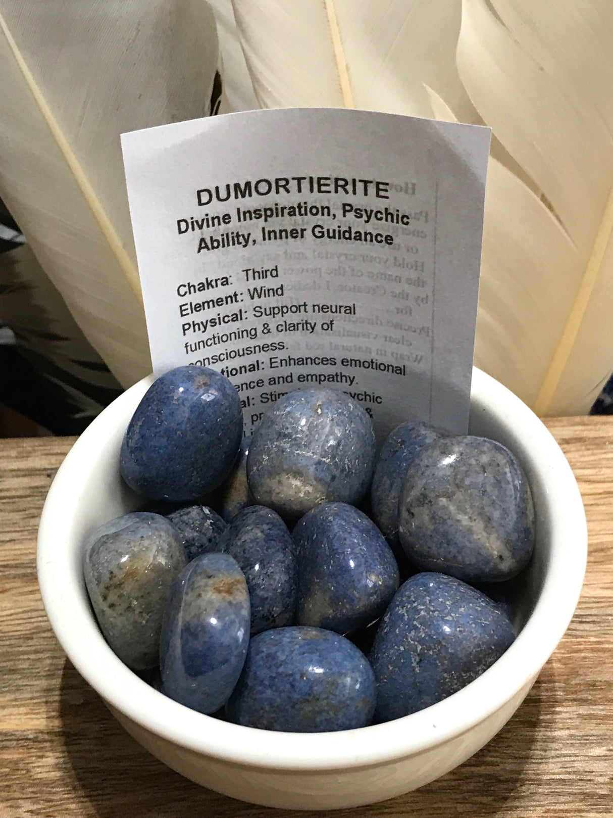 Dumortierite Tumbled Stone – Stone of Patience, Intuition & Mental Clarity