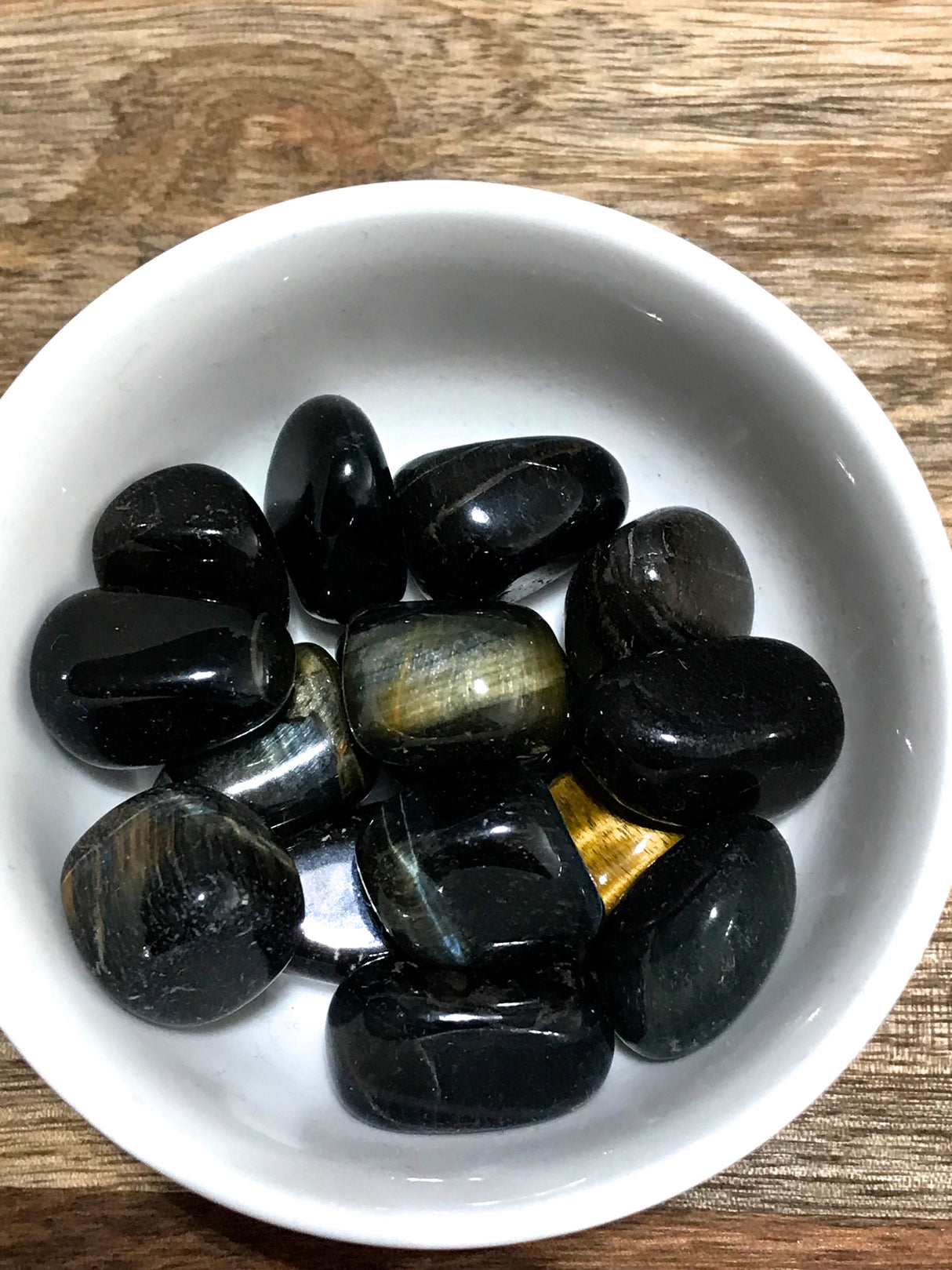 Blue Tiger Eye Tumbled Stone – Stone of Insight, Calm & Protection