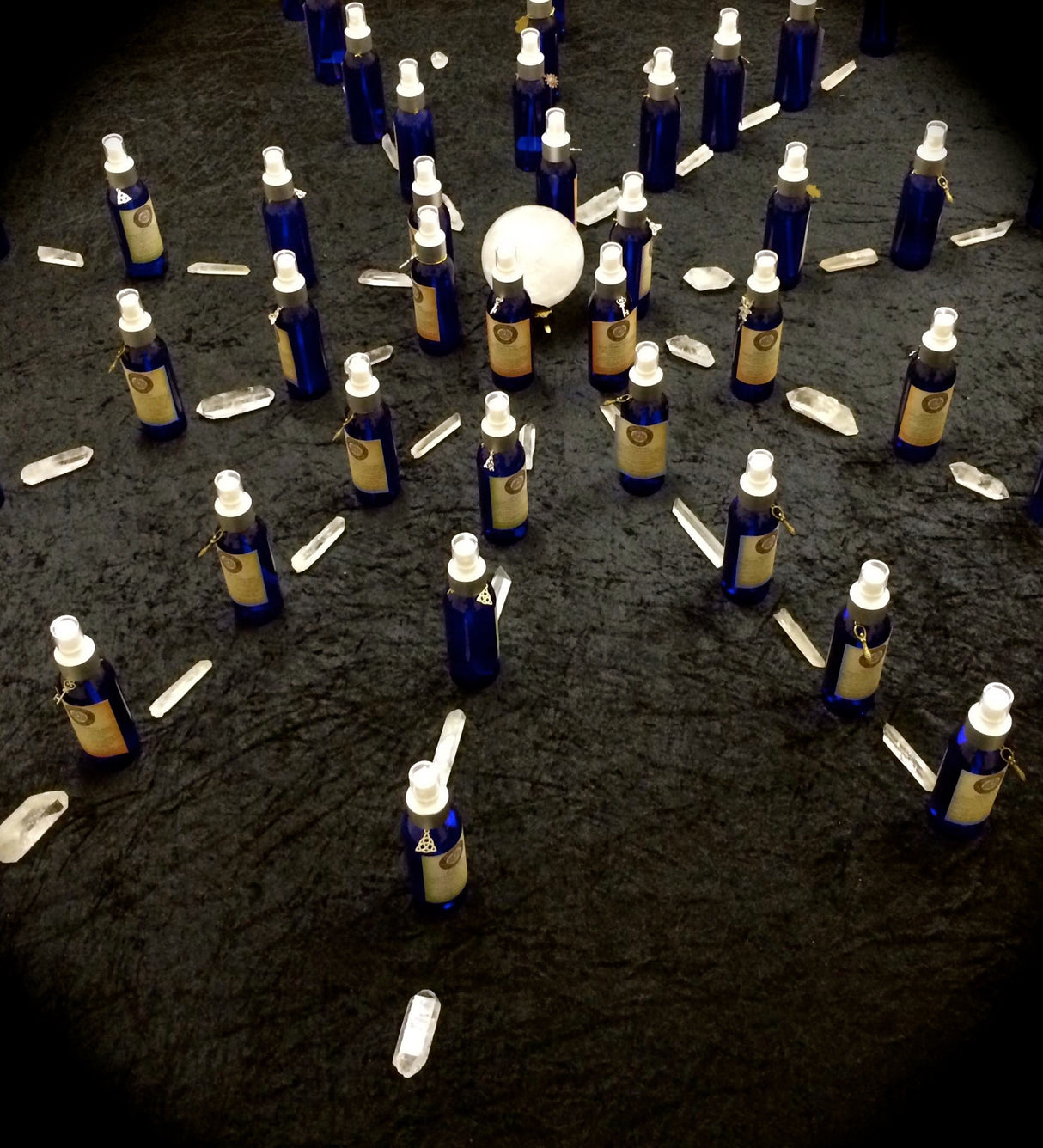 Crystal charged chakra body mists from Inspired By 3