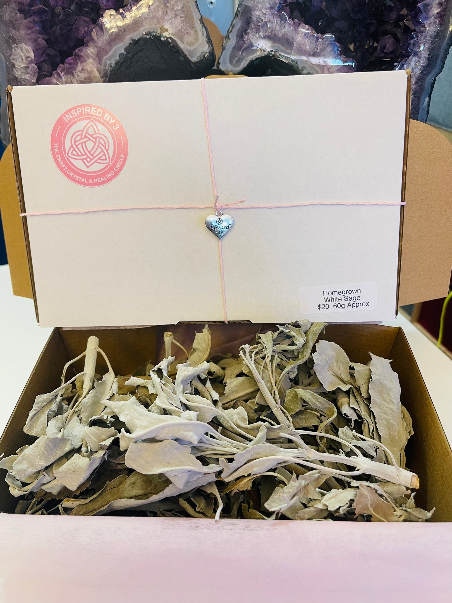 White Sage tips and sticks (home grown) - 60g
