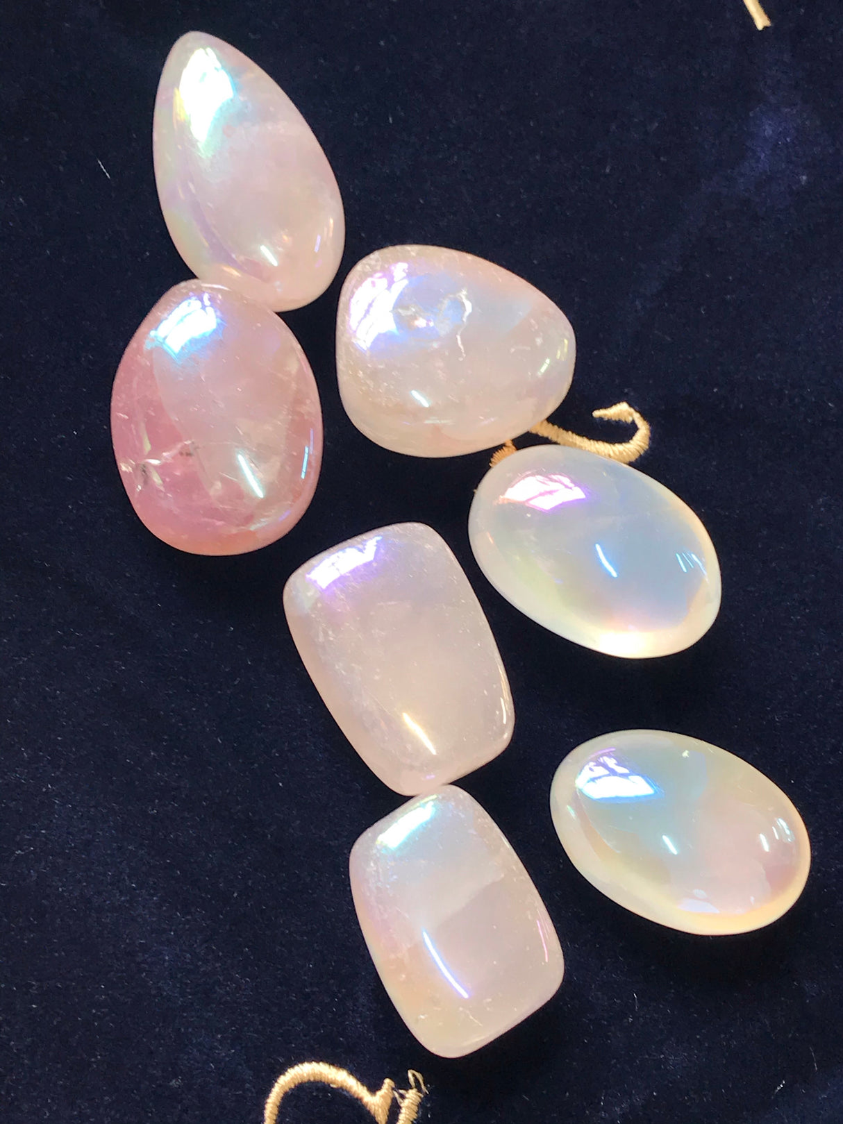 Rose Aura Quartz Tumbled Stone – Stone of Divine Love, Joy & Emotional Healing