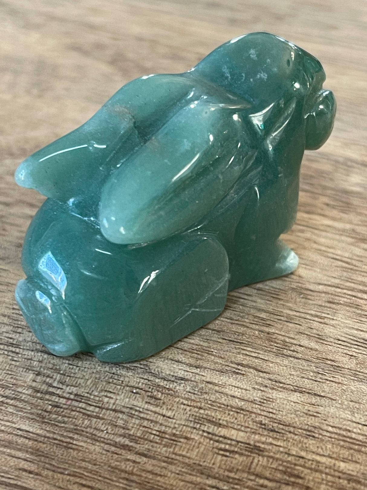Green Aventurine Rabbit Carving - Love. Growth. Fortune.