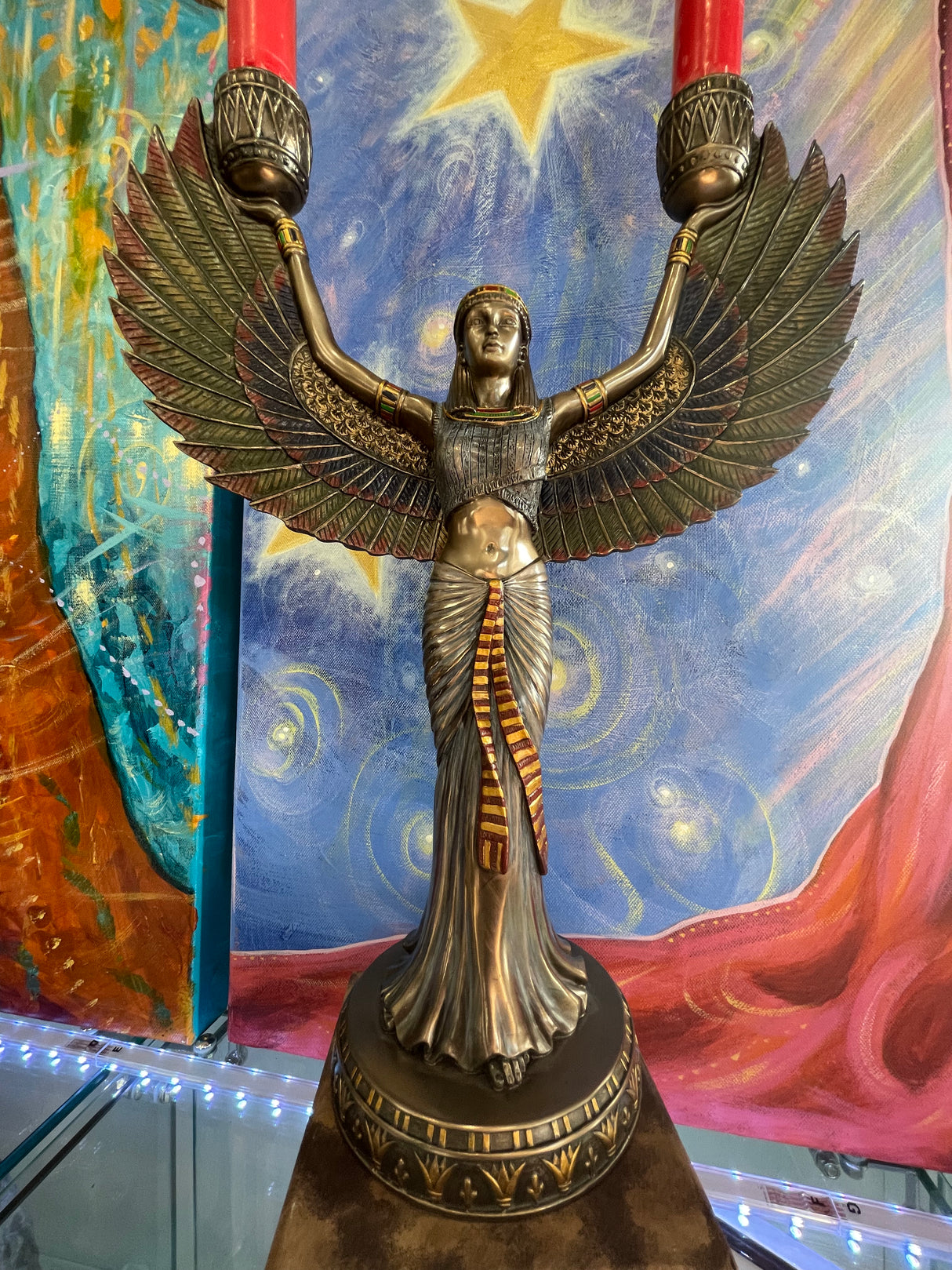 Isis Candle Holder – Egyptian Goddess of Magic, Healing & Fertility