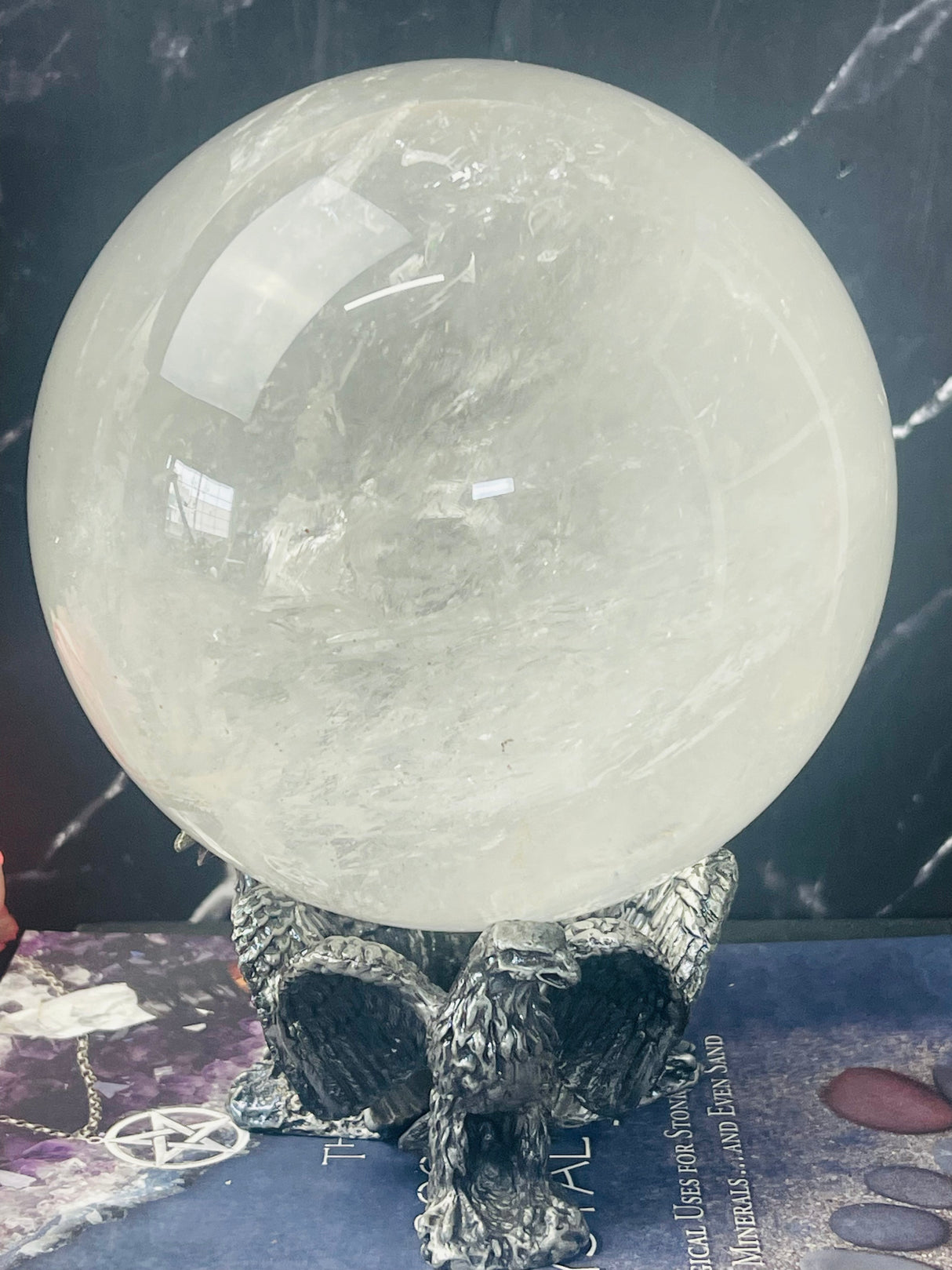 Clear Quartz Sphere 3.074 Kilos - 13cm - Master Healer
