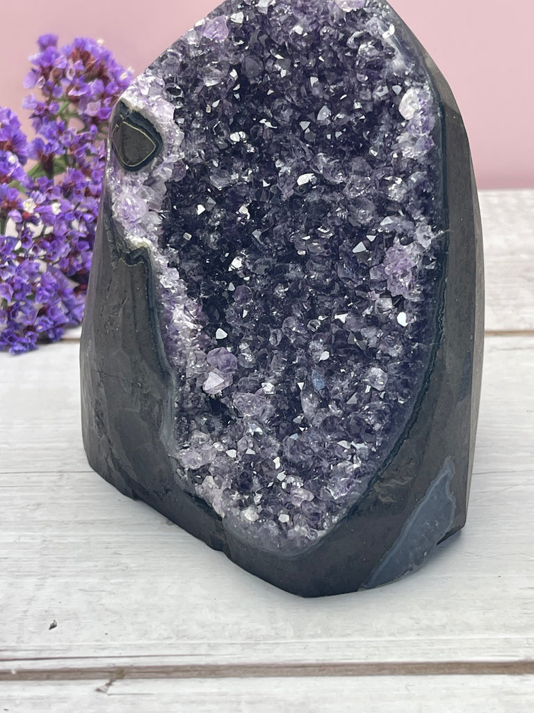 Amethyst Cluster Uruguay Dark Purple  Mini Cave 1.181g -  Protection. Intuition. Healing.