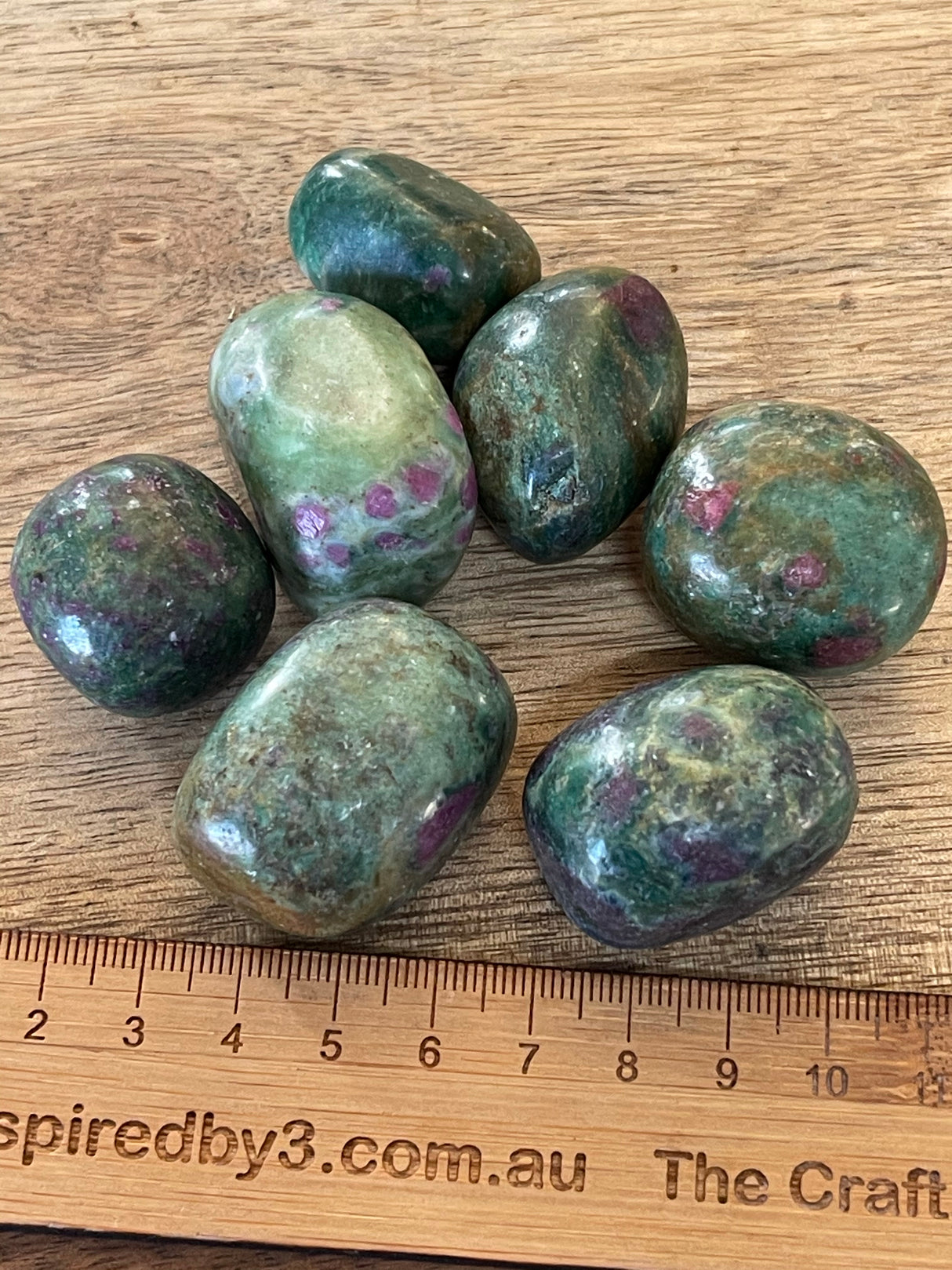 Ruby Zoisite Tumbled Stone – Stone of Passion, Growth & Transformation