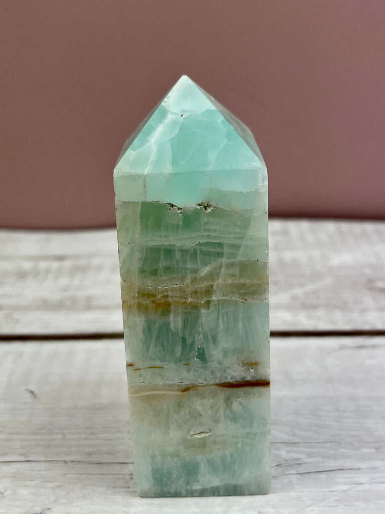 Caribbean Blue Calcite Point #15 - Calming, Clairvoyance & Astral Travel