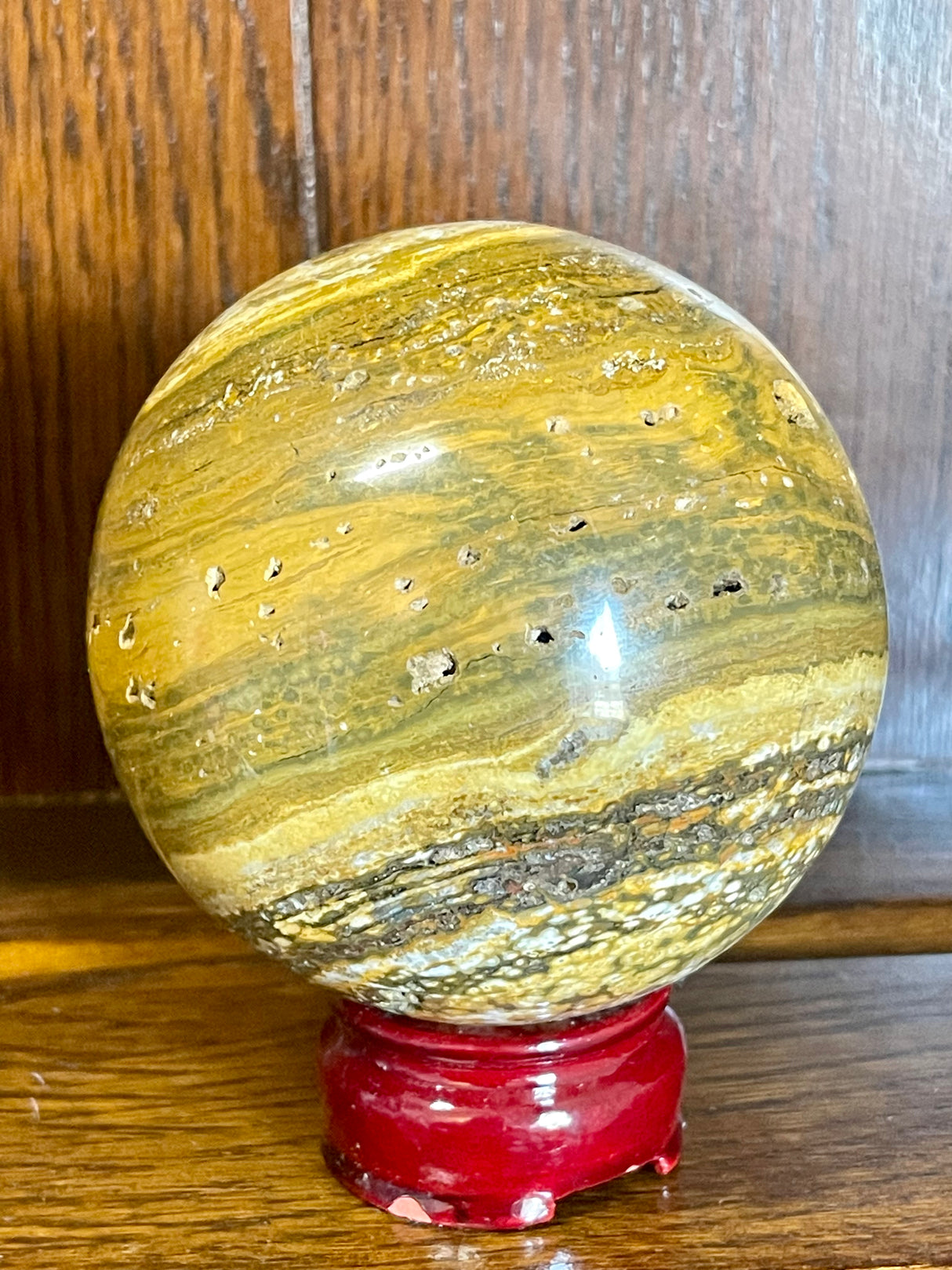 Ocean Jasper Sphere 9cm 966g - Transformation & Healing