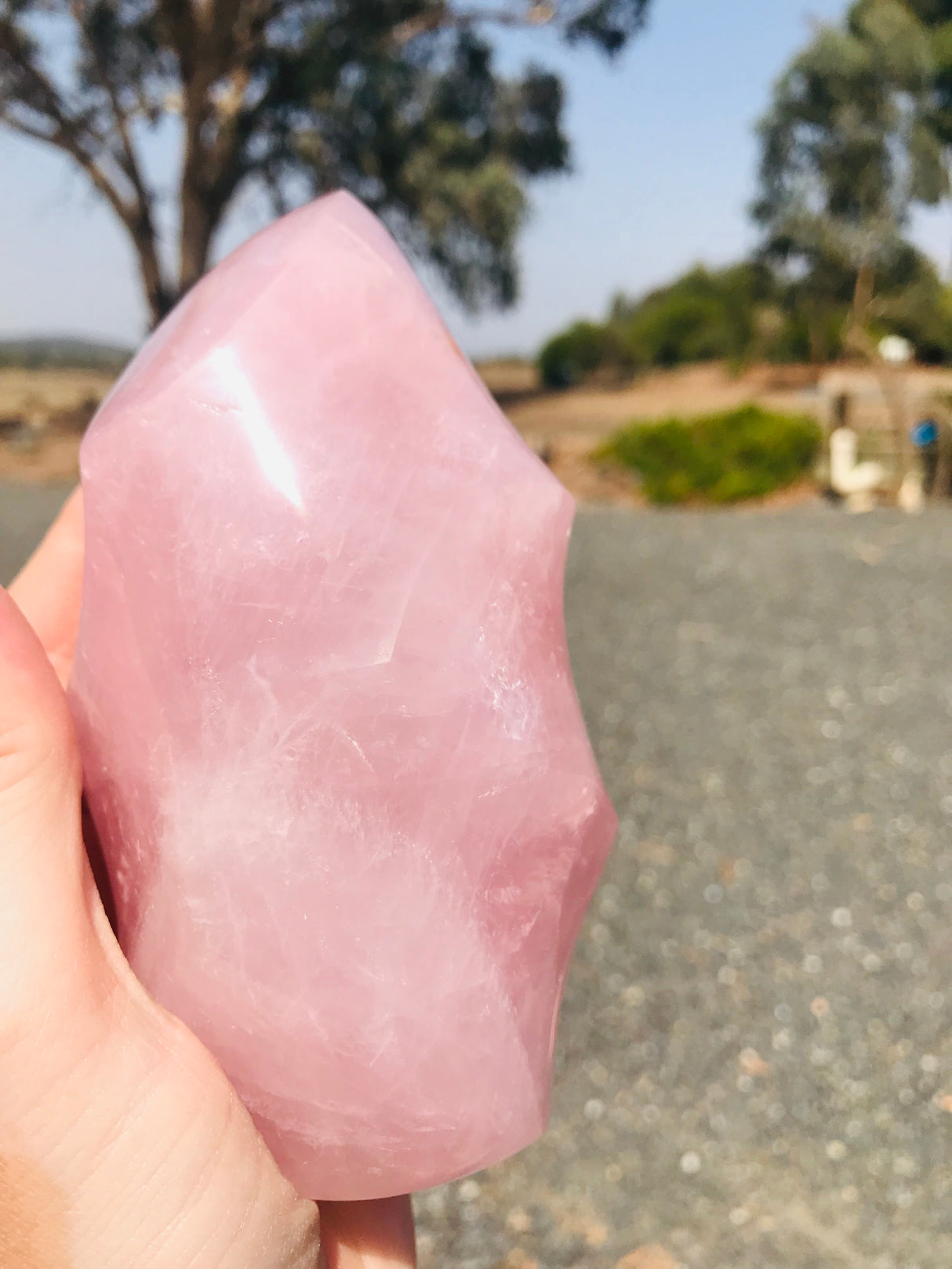 Rose Quartz Flame Madagascan - 432g - Love.