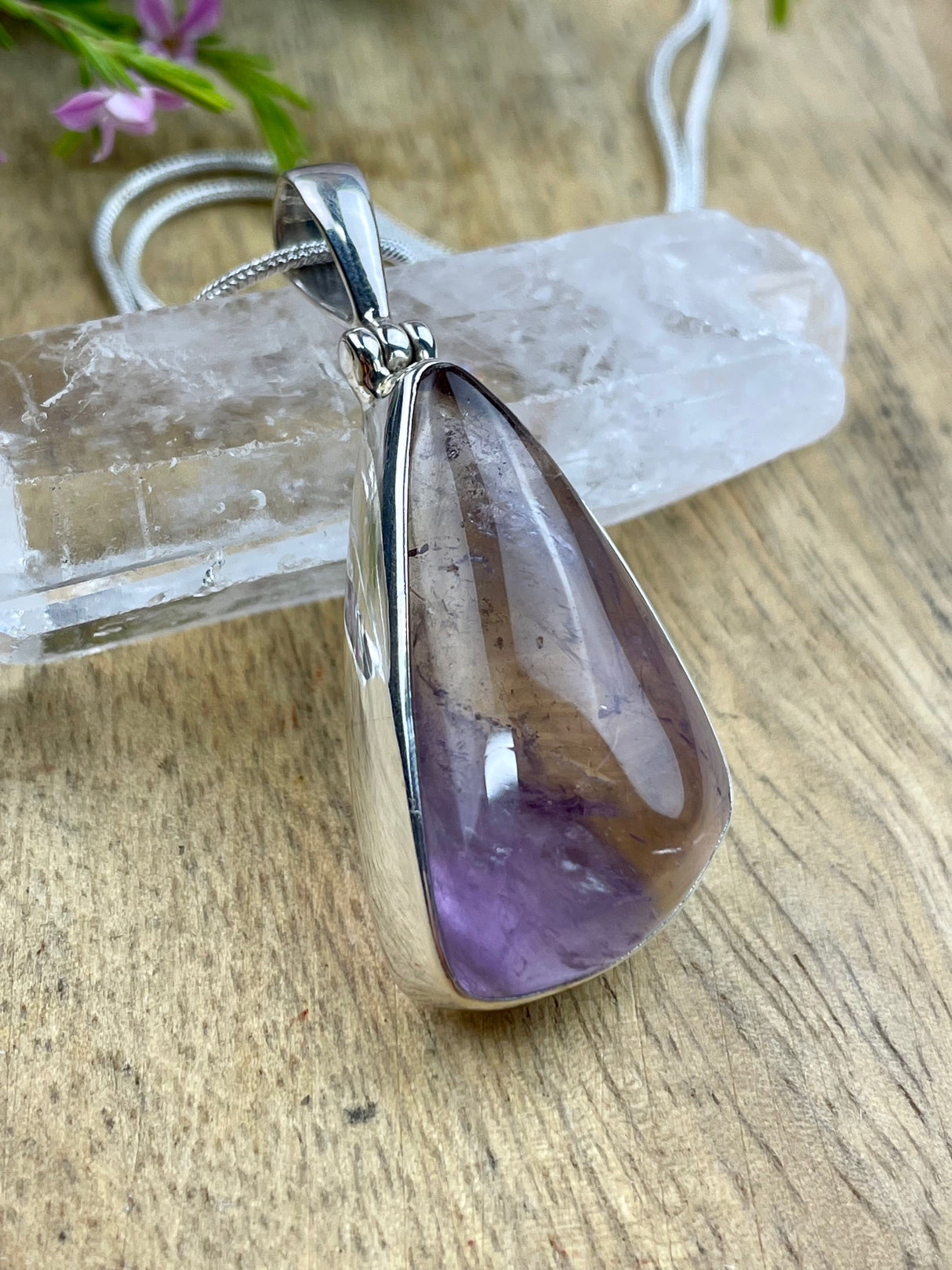 Ametrine Silver Pendant & Chain on sale inspired by 3 Australia