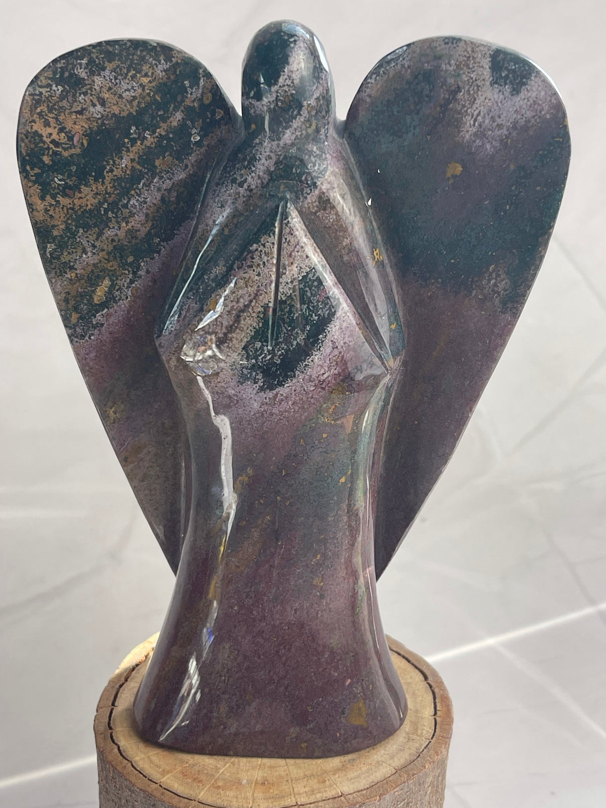 Jasper Ocean Angel 995g (Orbicular Jasper) - Enjoyment of Life. Stress Relief.