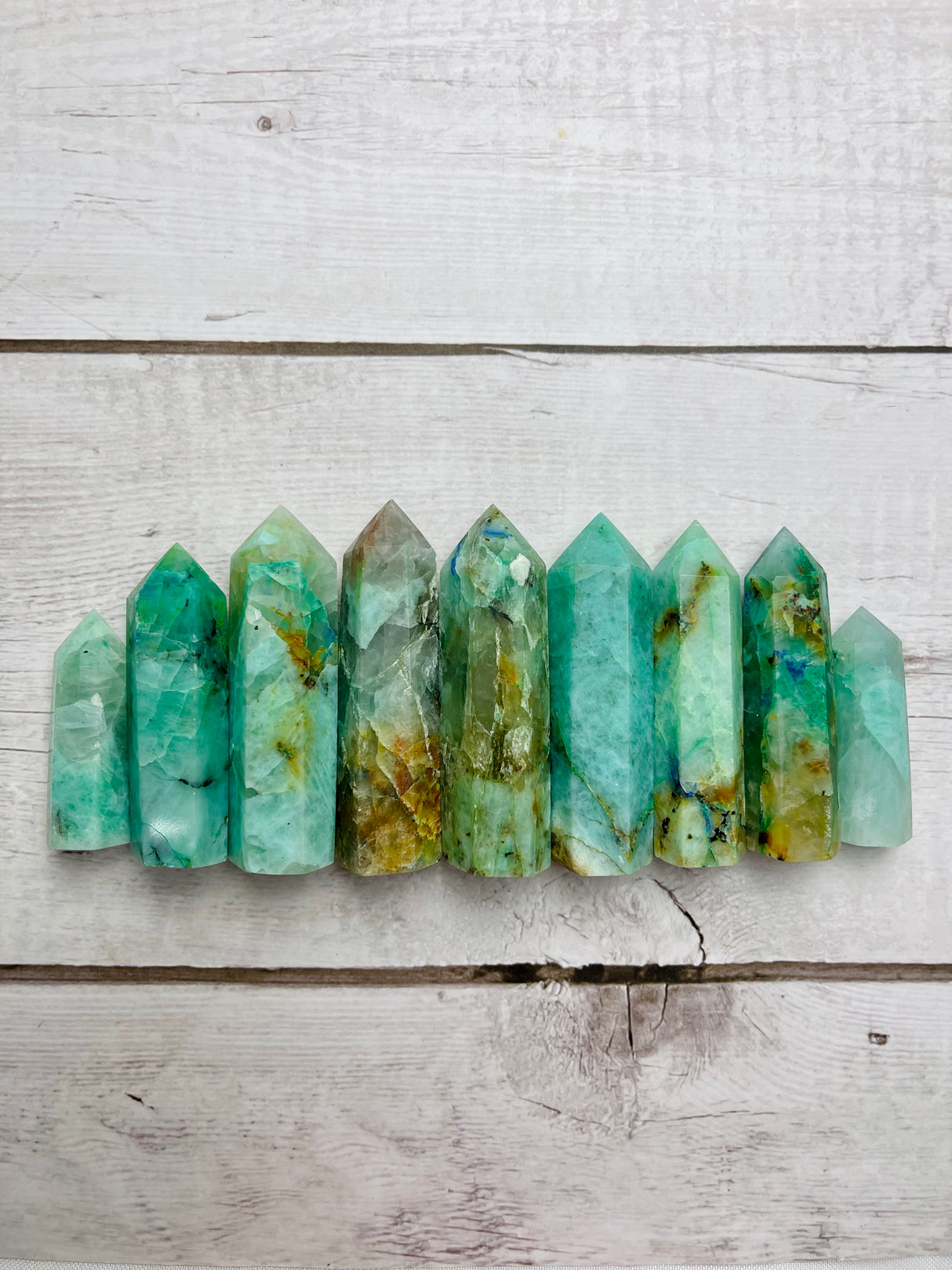 Chrysocolla Points - "I am not afraid to communicate my wisdom and truth."