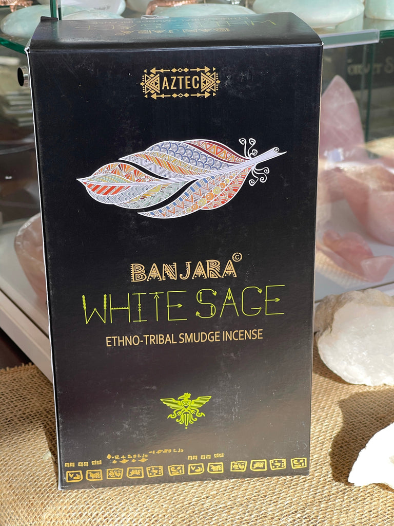 WHITE SAGE - Box of Banjara Ethno-Tribal Incense 12x 15g packs