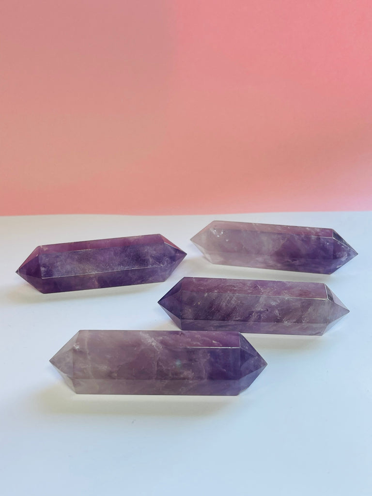Amethyst Double Terminator 6 sides 7-8cm - Intuition. Protection.