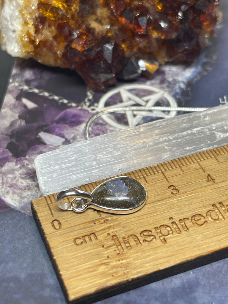 Boulder Opal Petite Pendant & Silver Chain - Inner Peace