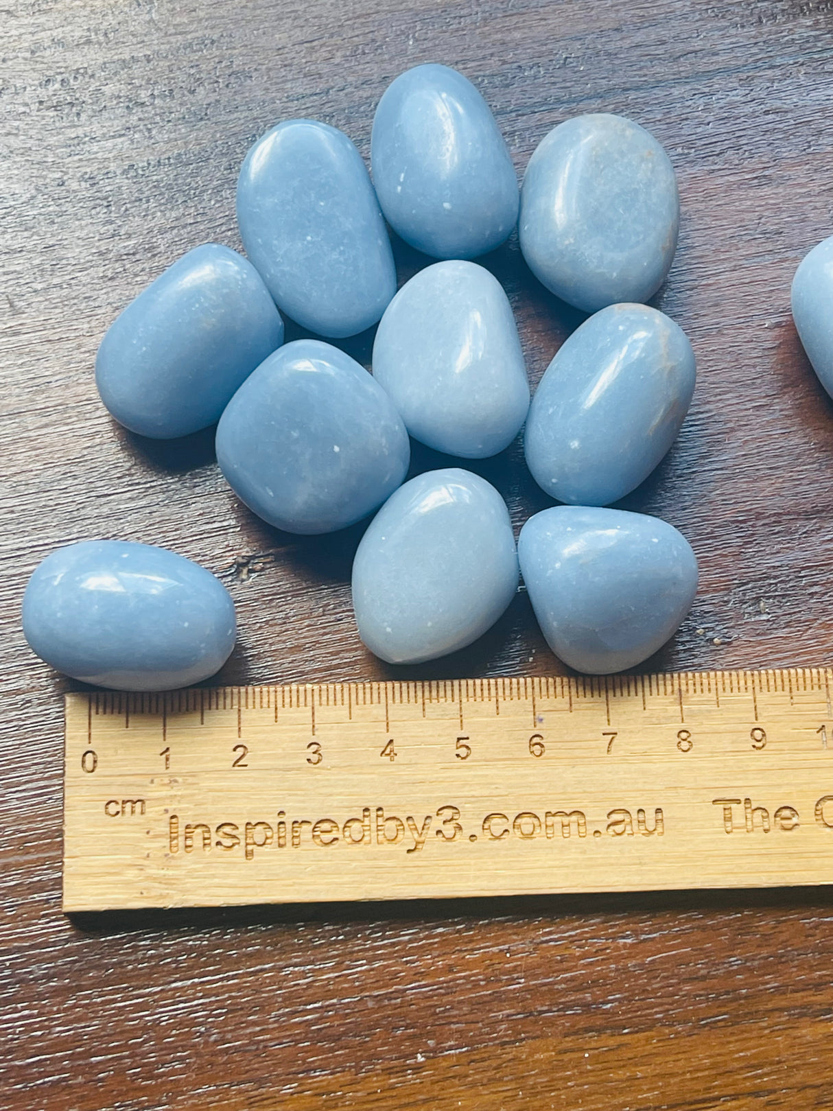 Angelite Tumbled Stone – Stone of Serenity, Compassion & Angelic Guidance