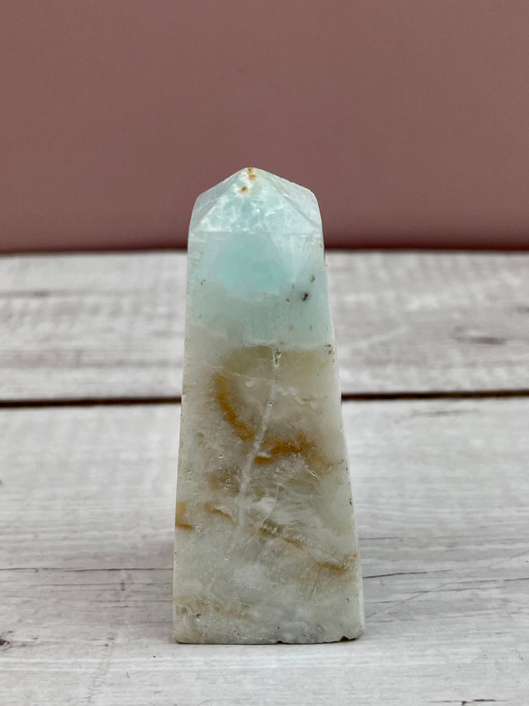 Caribbean Blue Calcite Point #8 - Calming, Clairvoyance & Astral Travel