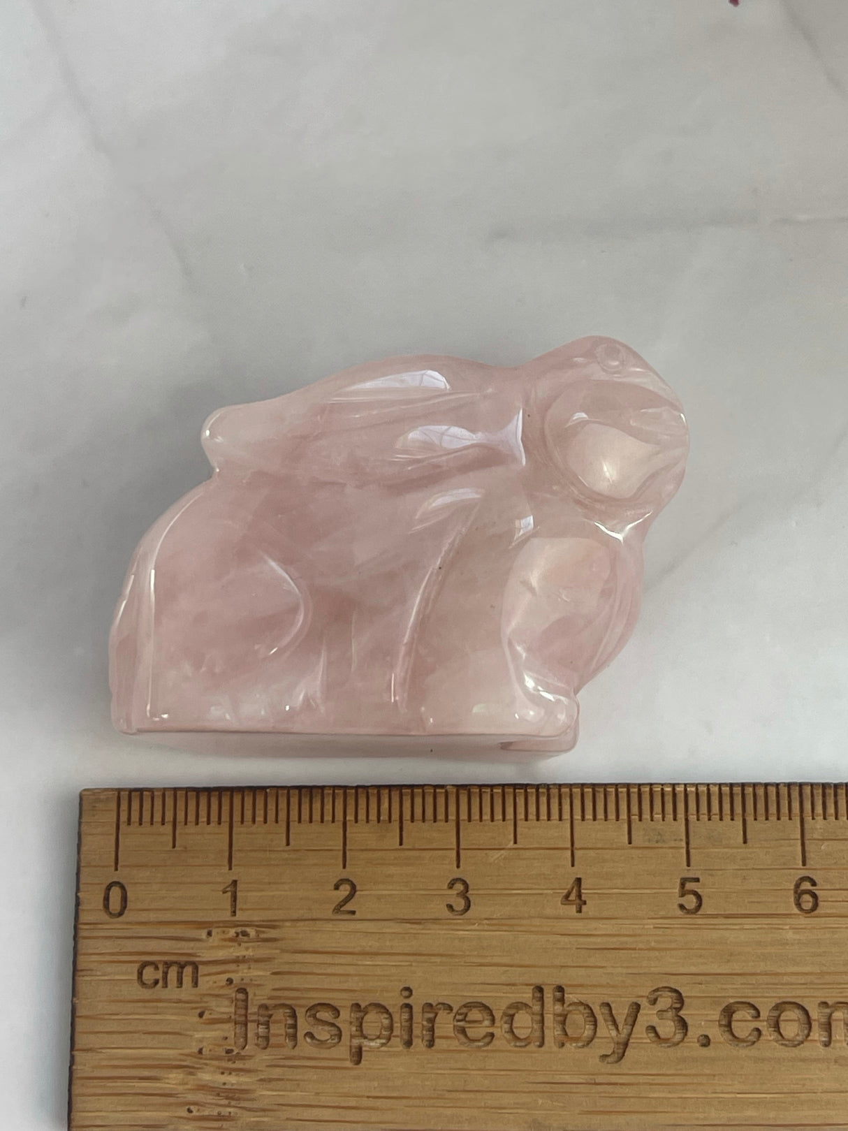 Rose Quartz Rabbit Carving – Crystal of Love & New Beginnings