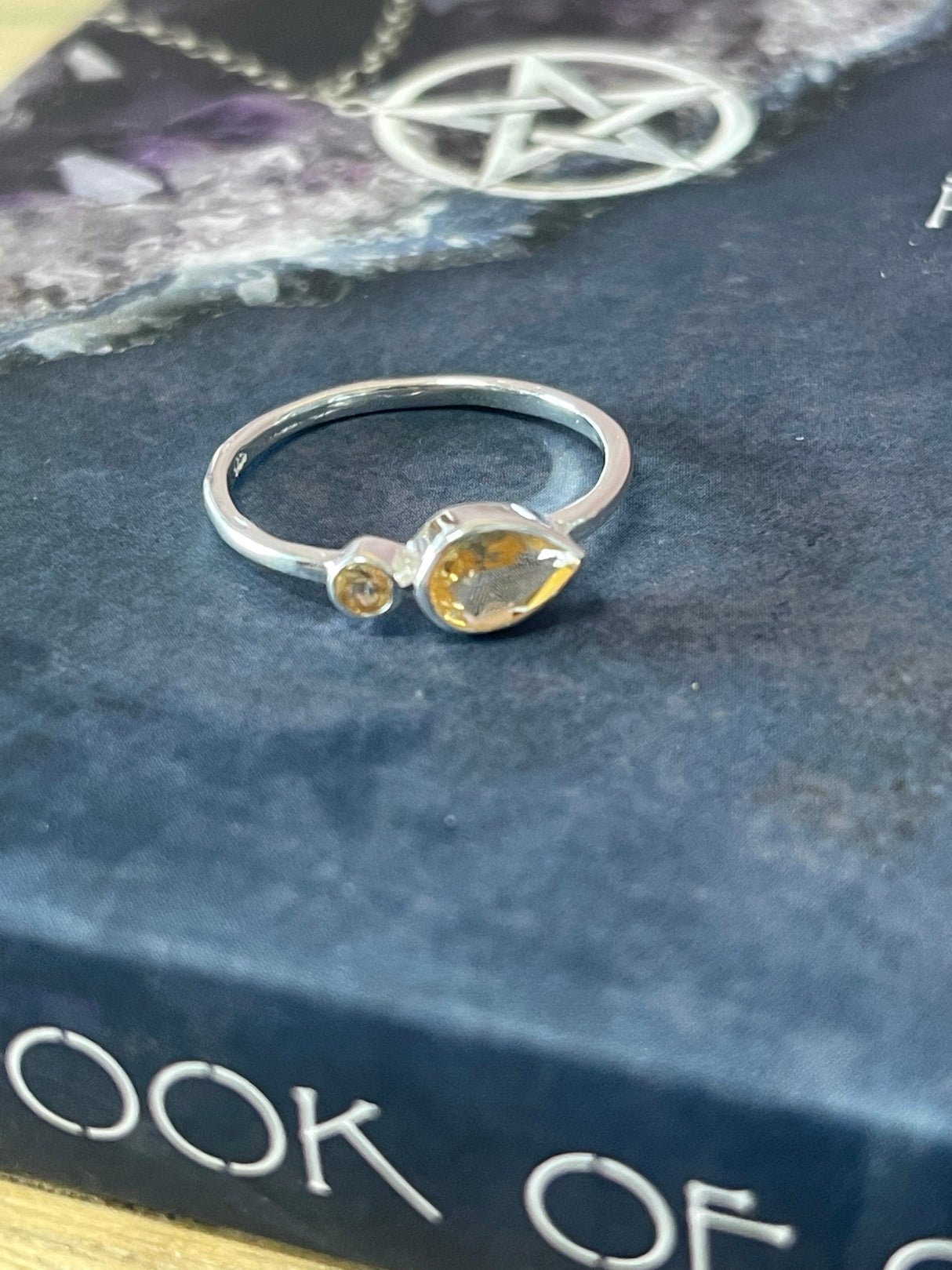 Citrine has a joyful energy as it possesses healing properties of the sun. It is believed to assist one in manifesting prosperity, success, and abidance. It is effective in treating depression and low self-esteem by helping one remain in the present moment. Affirmation: “I am successful in all areas of life”. Chakras: Root and Sacral Elements: Fire Zodiac: Aries, Leo & Libra .925 Sterling Silver