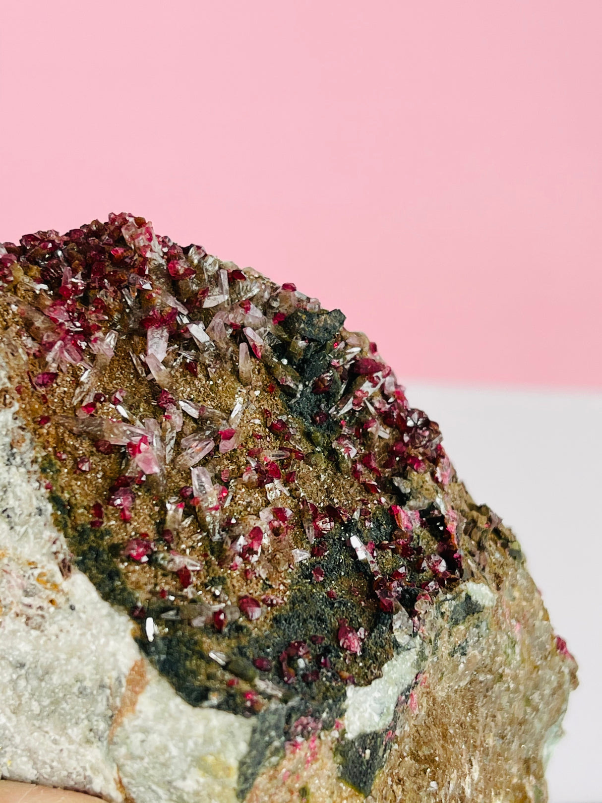 Cobaltoan Calcite with Quartz 859g - Aphrodite Stone - Talisman of Love