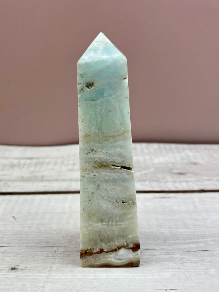 Caribbean Blue Calcite Point #18 - Calming, Clairvoyance & Astral Travel