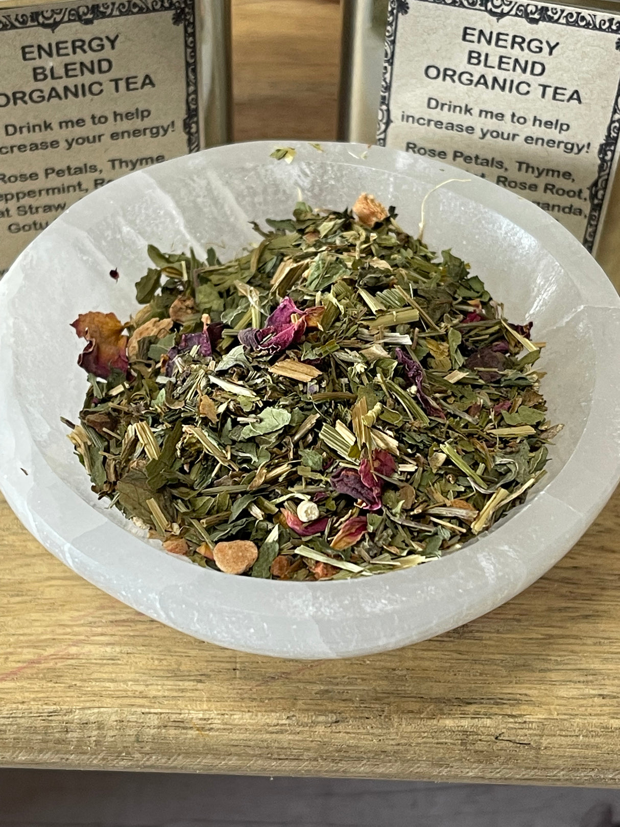 Energy Organic Tea Blend - Caffeine Free. Healing Strength. Meditation.