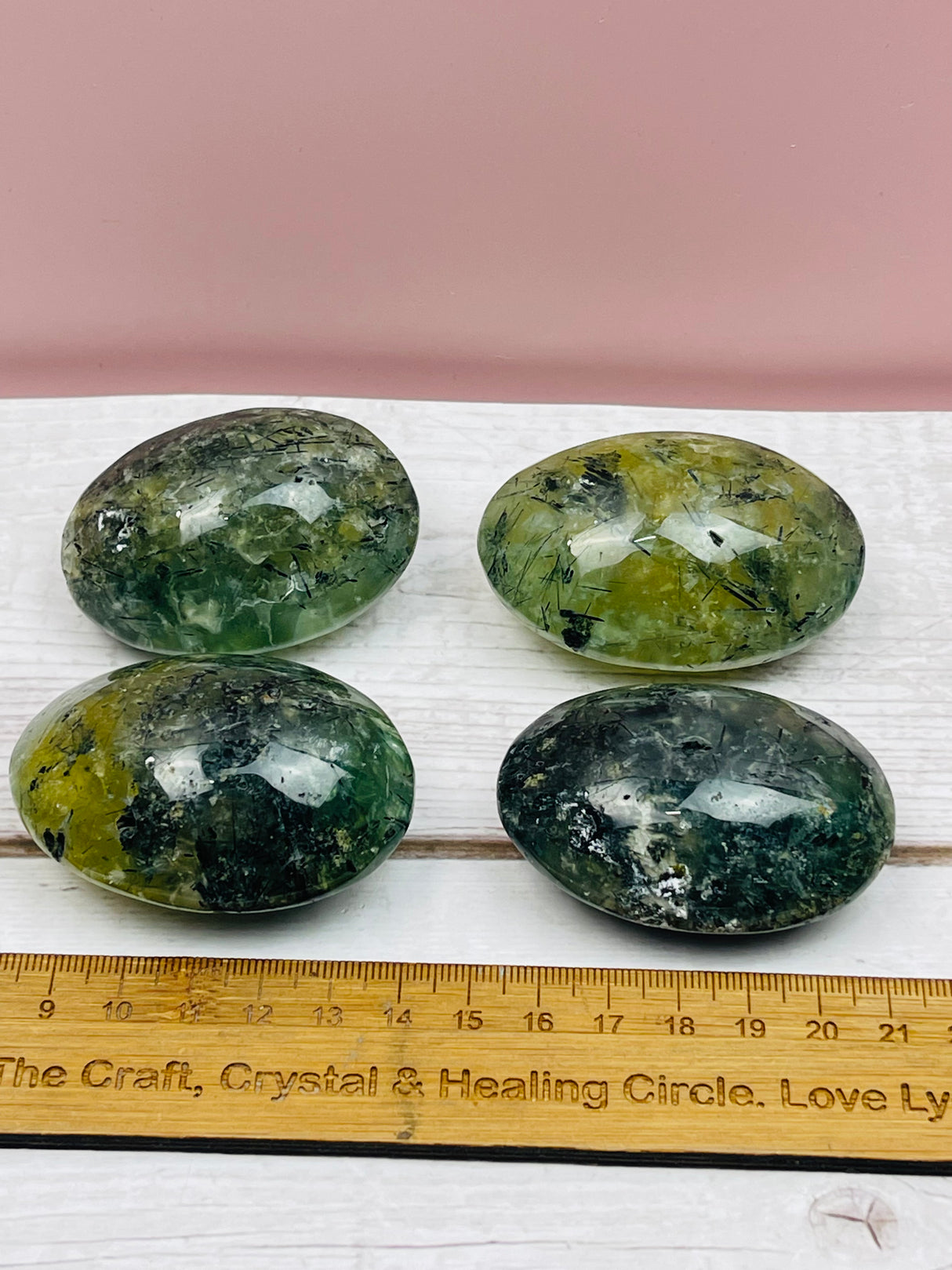 Prehnite Palmstone - "I trust what the Universe has in store for me."